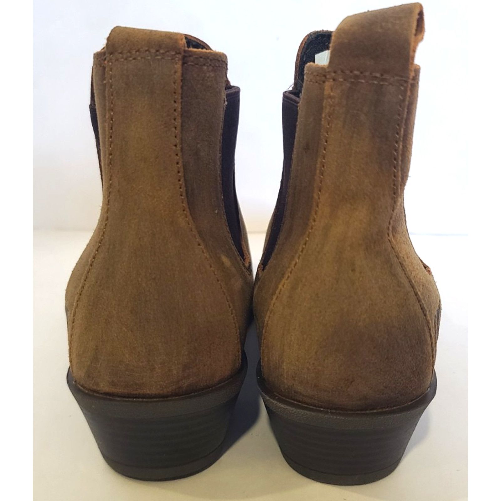 Frye Frye Womens Brown Leather Steel Toe Chelsea Booties US 7.5M Size US 7.5 / IT 37.5 - 8 Thumbnail