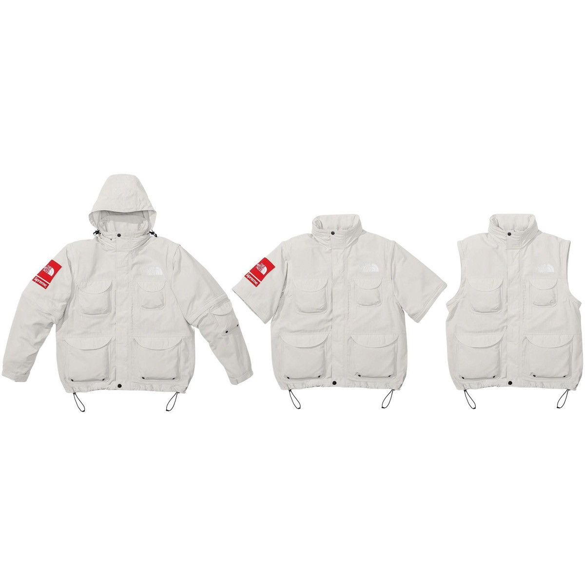 Supreme × The North Face Supreme x The North Face Trekking Jacket White SS22 Large Size US L / EU 52-54 / 3 - 3 Thumbnail
