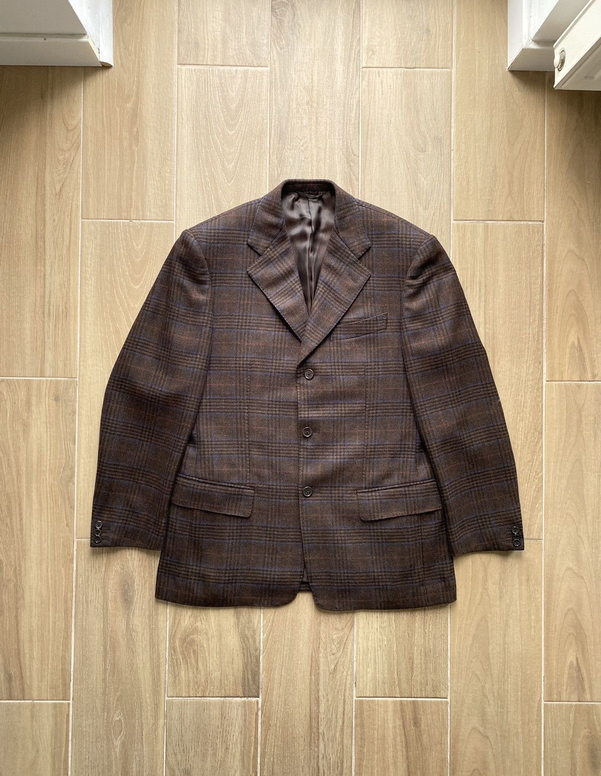 Luigi Bianchi Luigi Bianchi 100% Wool Checkered Blazer Size 42R - 15 Thumbnail