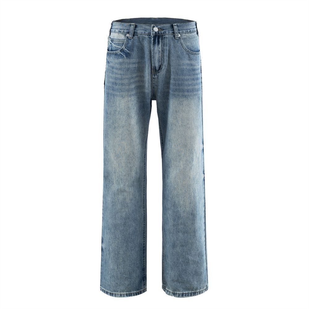 Japanese Brand × Jean Men's retro American simple basic all-match washed jeans Size US 32 / EU 48 - 1 Thumbnail
