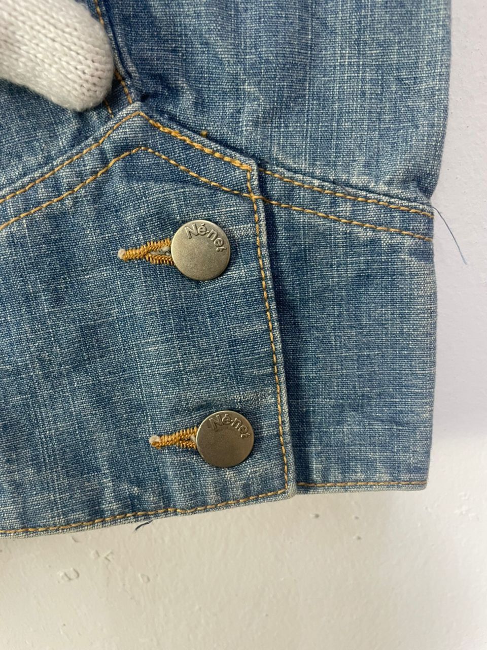Issey Miyake × Japanese Brand × Ne-Net Ne-Net Issey Miyake Blue Denim Jacket Size US M / EU 48-50 / 2 - 4 Thumbnail