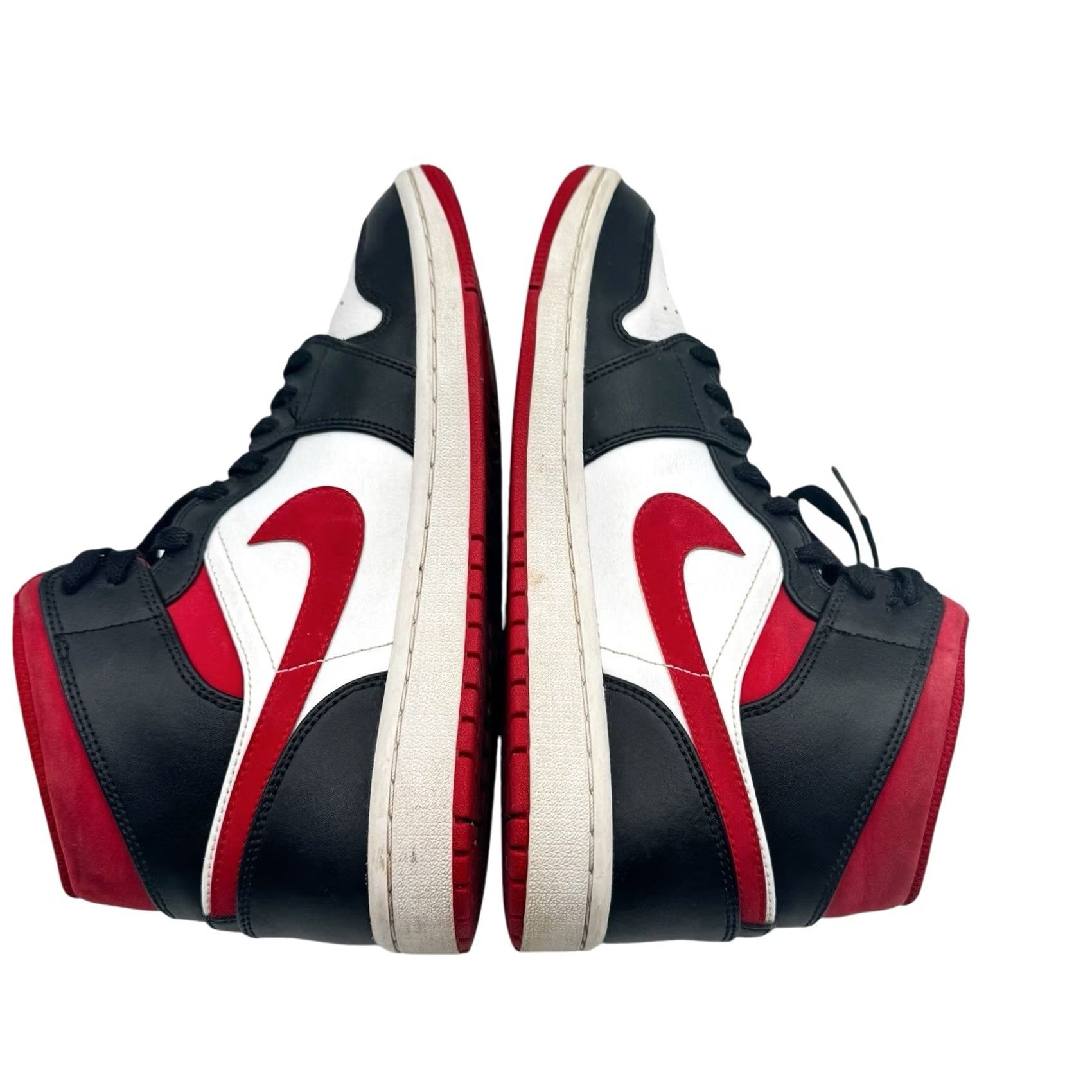 Jordan Brand Air Jordan 1 Mid Black Gym Red Size 8.5 Men’s Shoe Leather 2020 Jordan Sneaker Athletic Mens Repaired Top Lace Up Small Repair Size US 9 / EU 42 - 6 Thumbnail