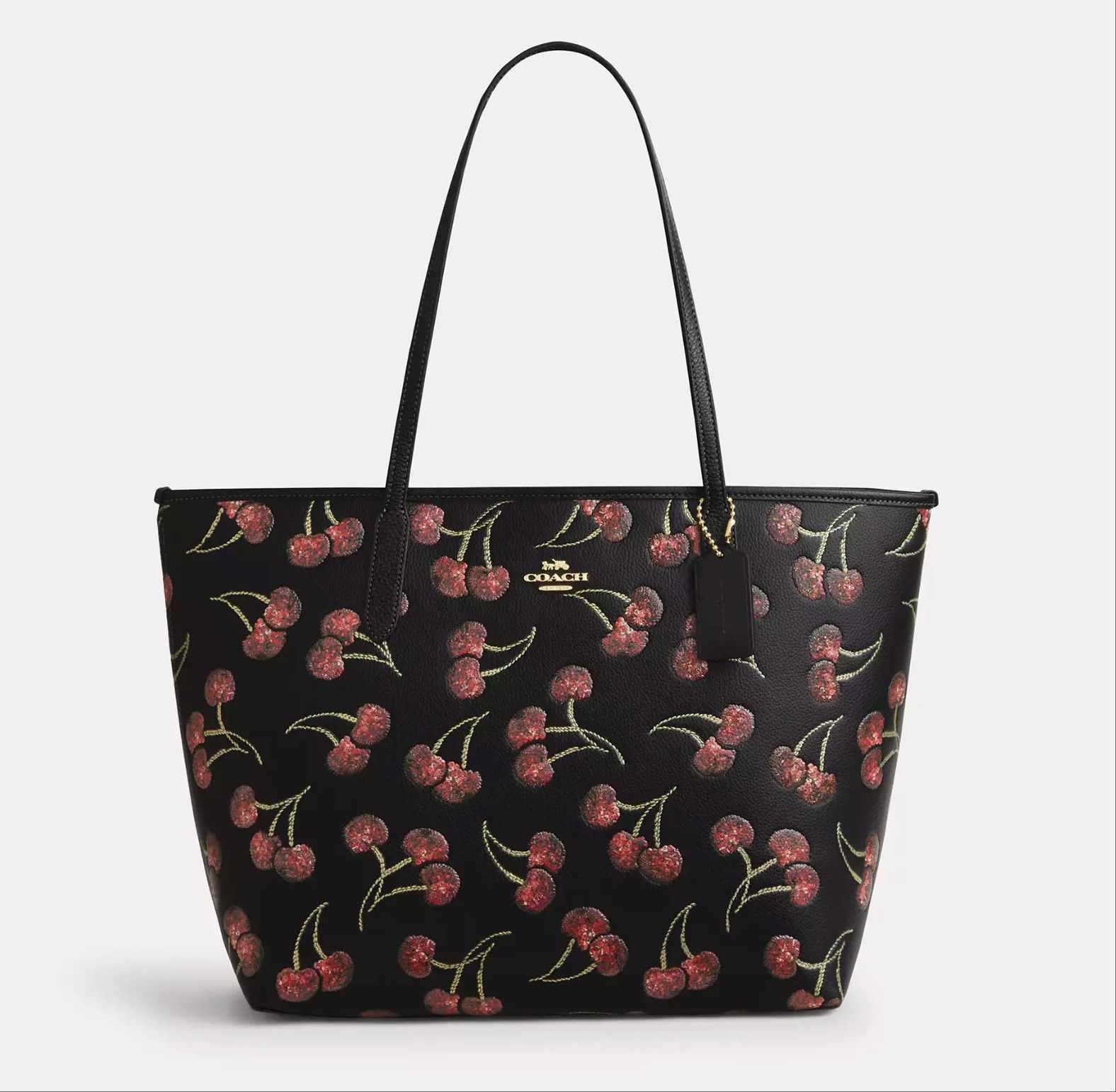 Coach NWT Coach City Tote Bag With Cherry Print CCZ18 Size ONE SIZE - 7 Thumbnail