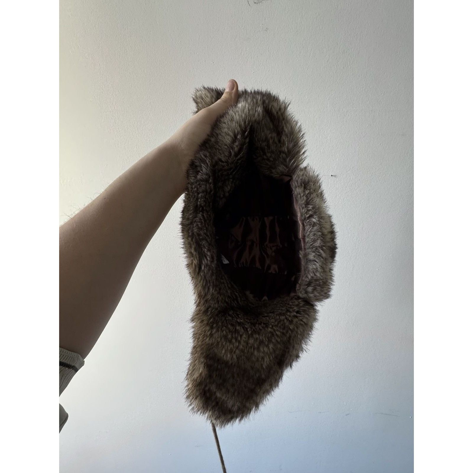 Japanese Brand Ushanka Vintage Fuzzy Warm Trapper Hat Y2K Faux Fur Size ONE SIZE - 4 Thumbnail