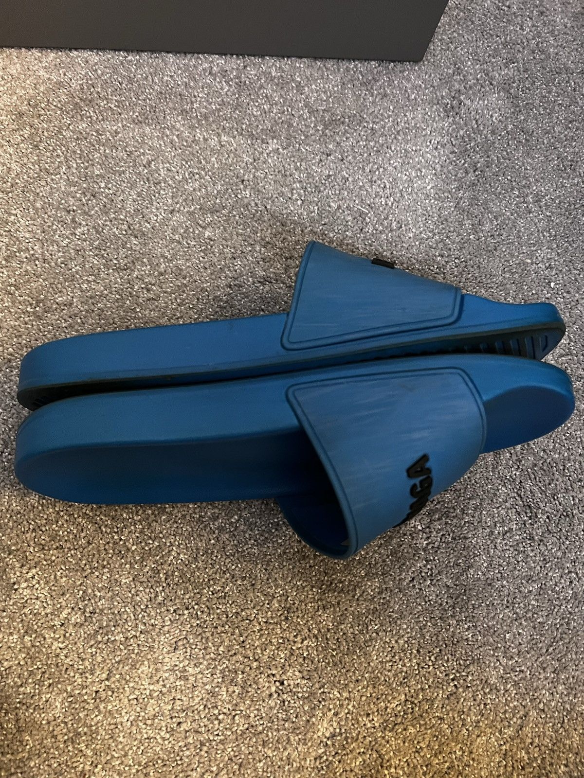 Balenciaga Balenciaga Slides (Blue) Size US 9 / EU 42 - 2 Thumbnail