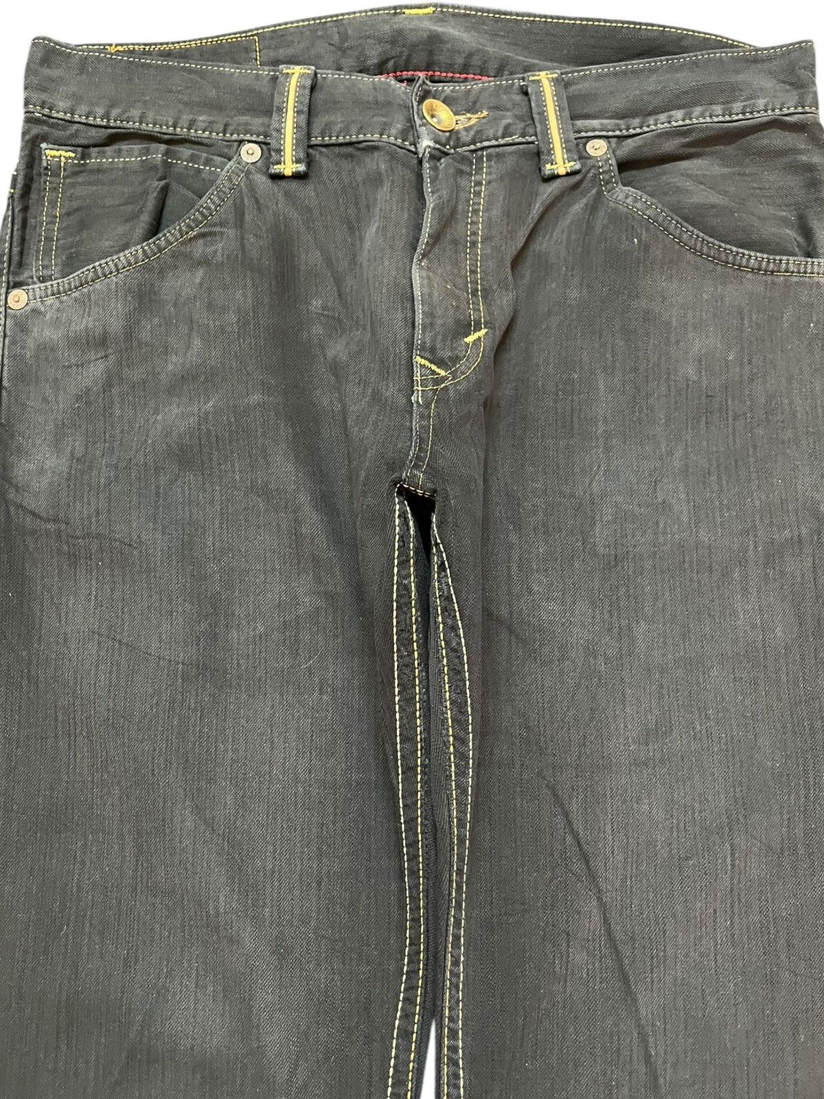 Edwin Vintage Edwin Exclusive Vintage Baggy Wide Leg Denim Size US 35 - 2 Thumbnail