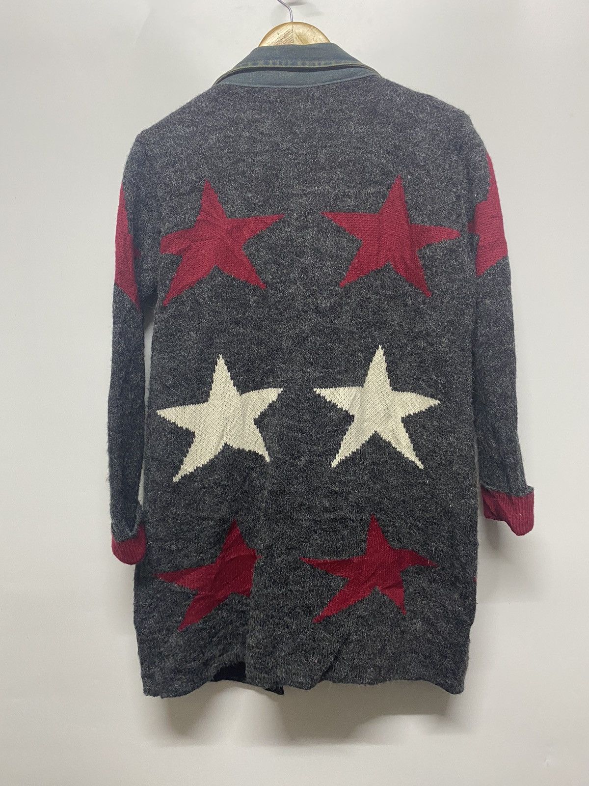 Designer × Japanese Brand × Other Japanese Brand Knitwear Wool Star Sweater Size M / US 6-8 / IT 42-44 - 2 Thumbnail