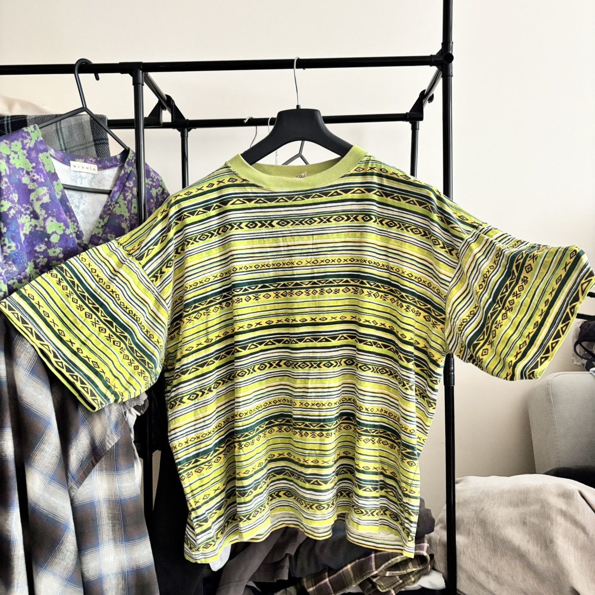 Vintage Vintage 80’s Hippy Boho Grunge T-Shirt Boxy ERD Punk Boxy Size US L / EU 52-54 / 3 - 1 Thumbnail