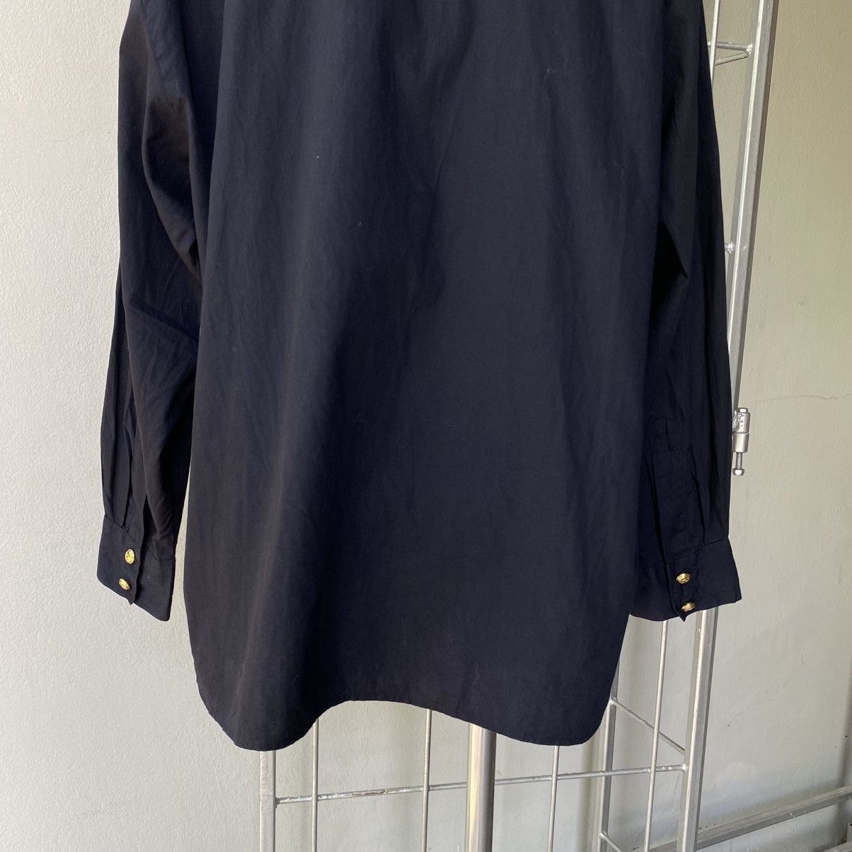 Moschino MOSCHINO Black Moschino Logo Collar Shirt Size L / US 10 / IT 46 - 18 Thumbnail