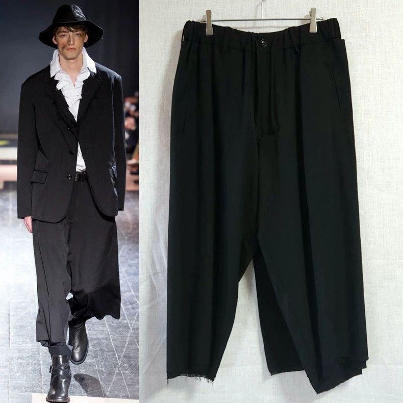 Yohji Yamamoto size 2 2015 AW Show Triple Wool Pants