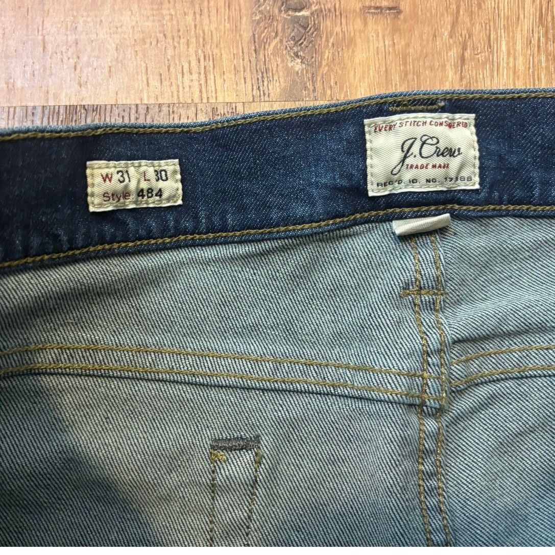 J.Crew NWOT J.Crew 484 Slim Fit Stretch Jean In One Year Wash 31x30 Size US 31 - 7 Thumbnail
