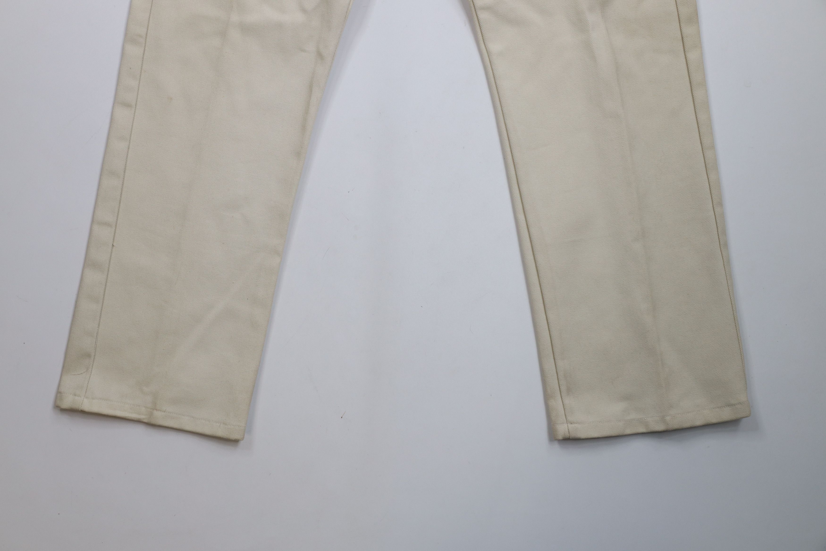 Lee × Vintage Vintage 90s Lee Flared Wide Leg Denim Jeans Beige USA Size US 34 / EU 50 - 4 Thumbnail