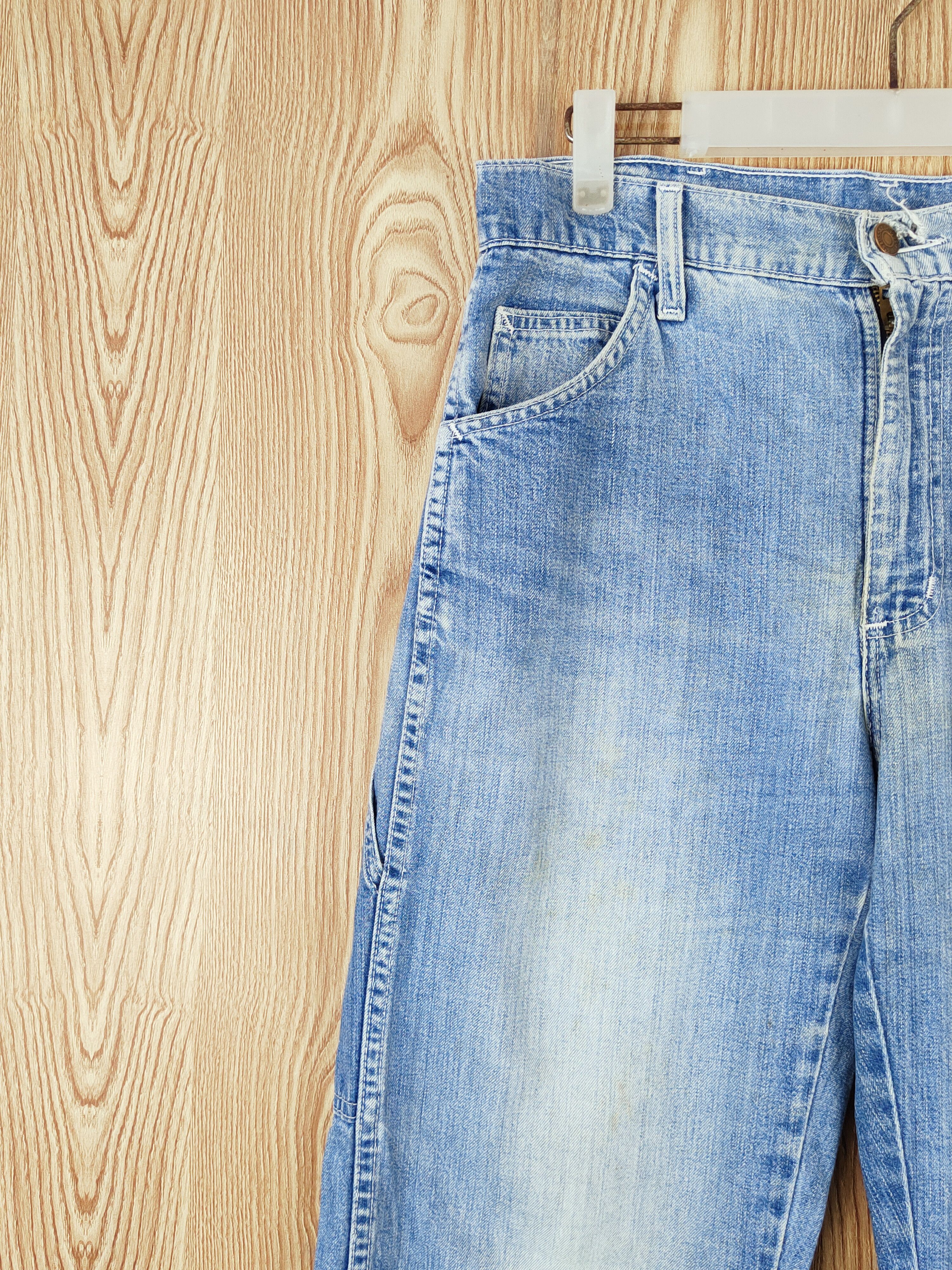 Levi's Worker Levi's vintage Blue Distressed Ripped Jeans #W490 Size US 30 / EU 46 - 3 Thumbnail