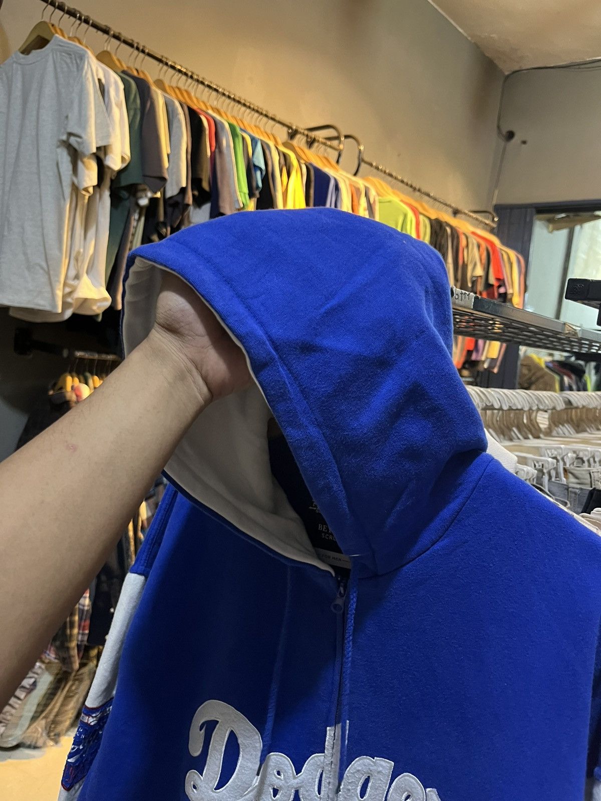Vintage Vintage hoodie dodgers yankess mlb Size US XXL / EU 58 / 5 - 7 Thumbnail