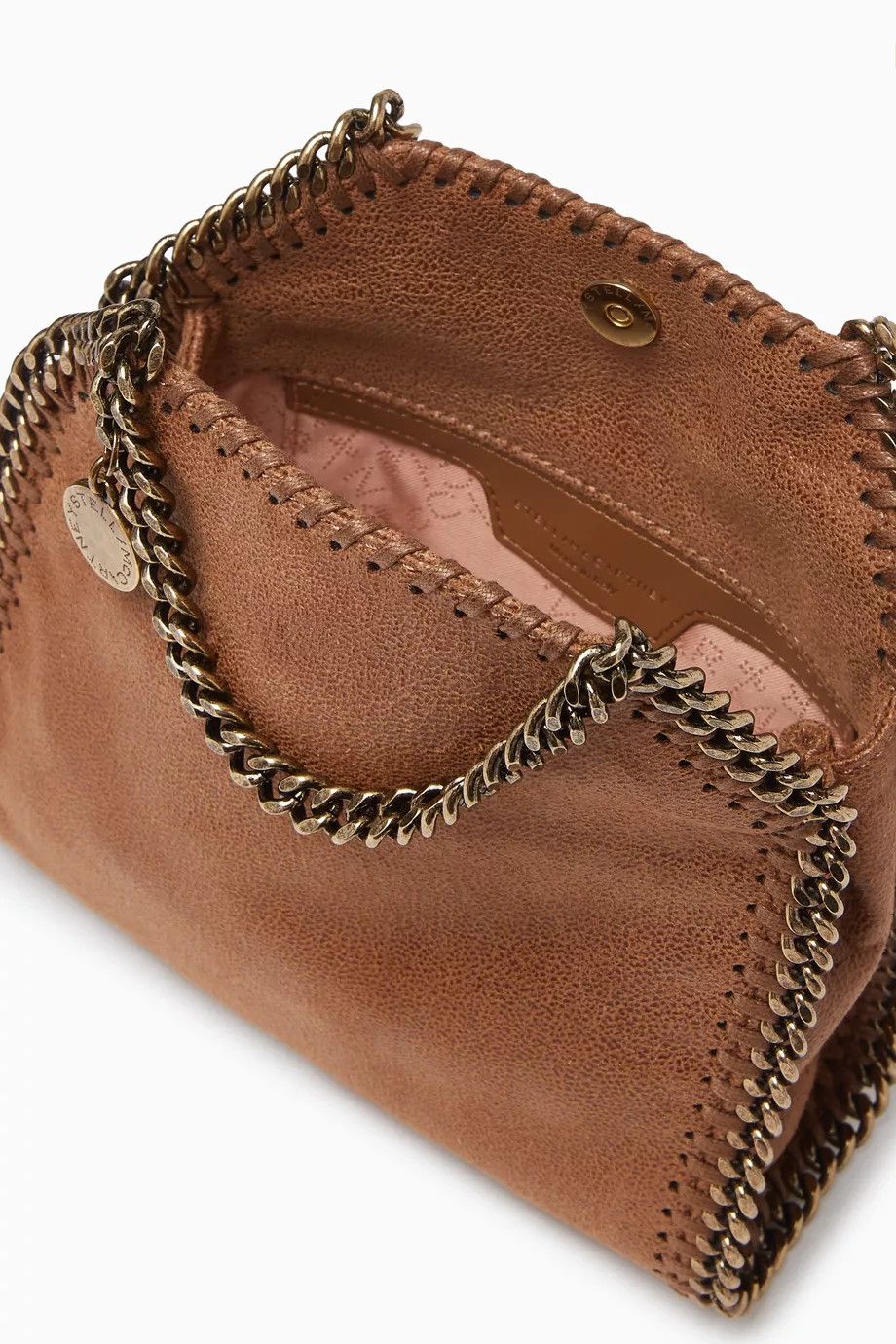 Stella McCartney o1s22i1n1024 Size: OS / Falabella Tiny Bag in Brown Size ONE SIZE - 4 Thumbnail