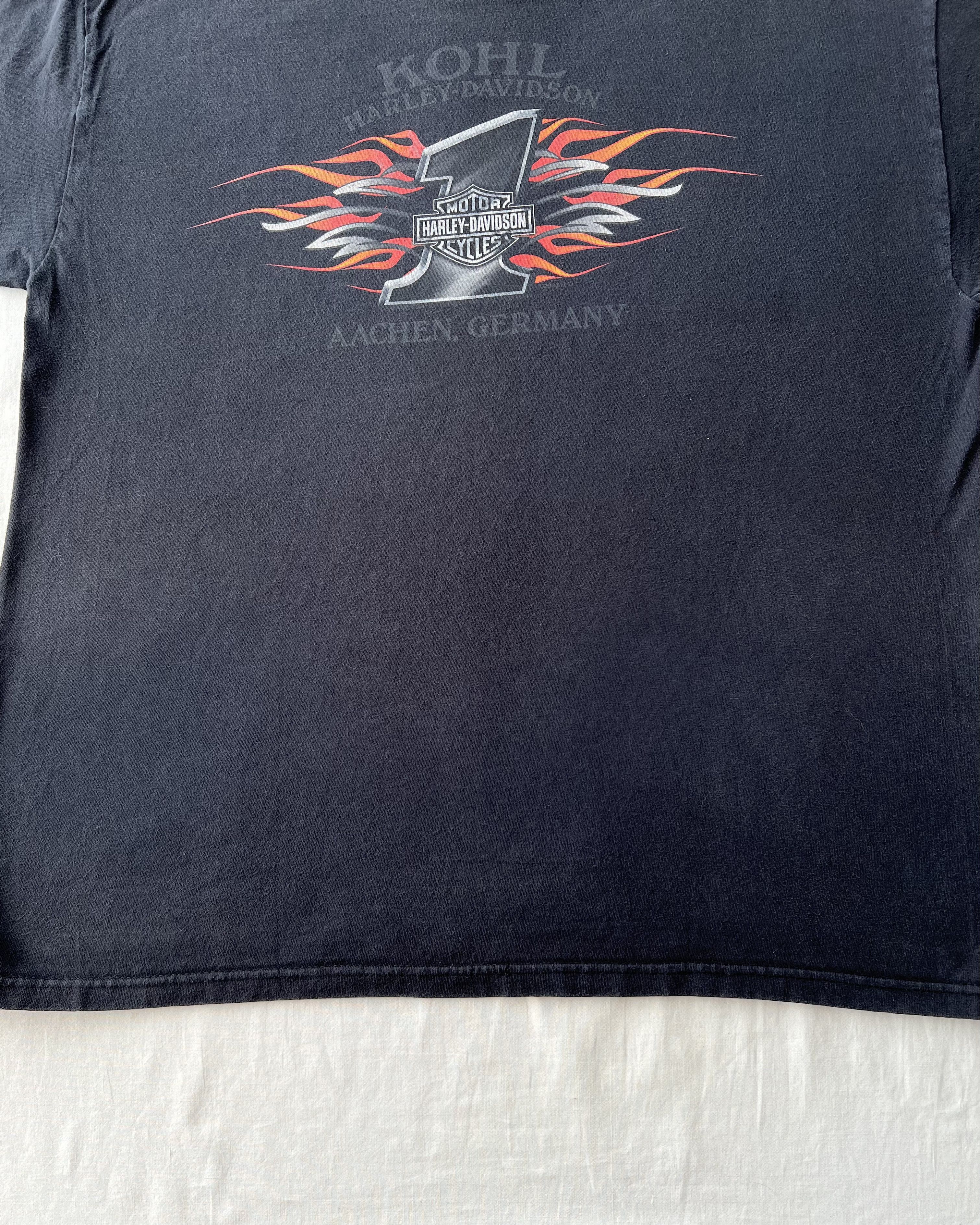 Harley Davidson Vintage 2006 Harley Davidson Motorcycle Fire Flame T-shirt Size US XL / EU 56 / 4 - 17 Thumbnail