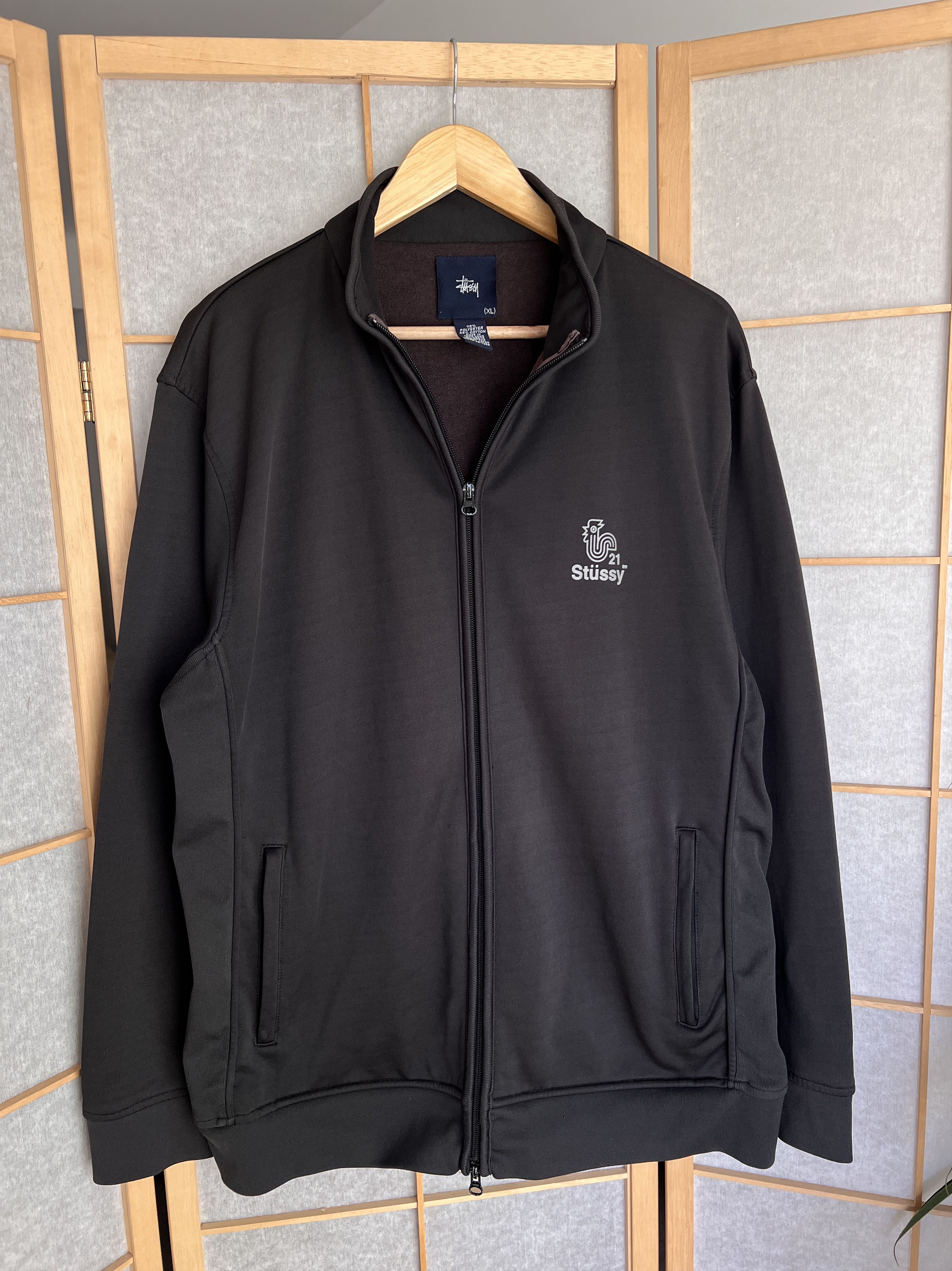 Stussy Rare! Stussy Rooster logo VTG 90s Track top jacket sunfaded Size US XL / EU 56 / 4 - 12 Thumbnail