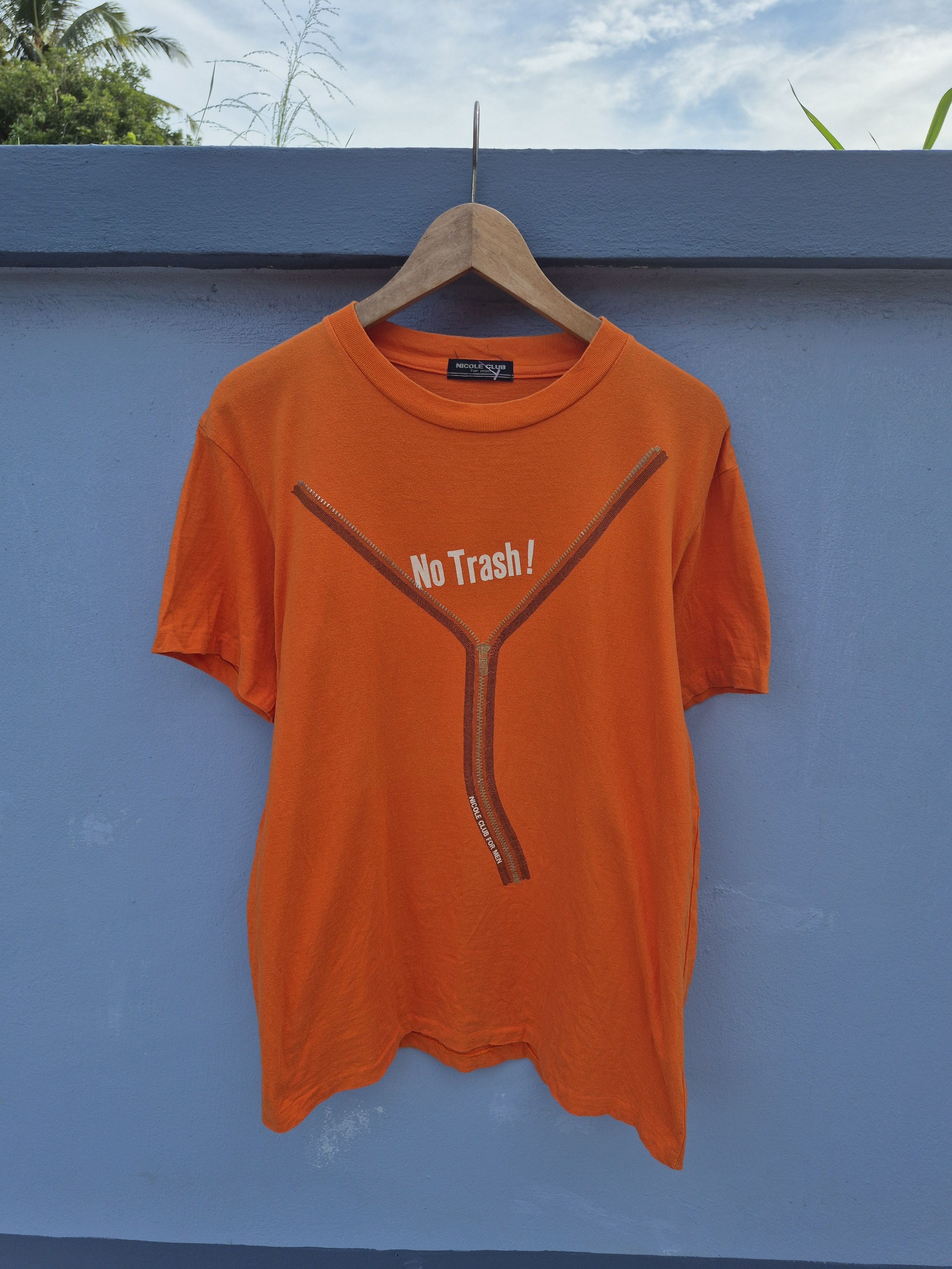 Nicole Club 🔥 Vintage Nicole Club for Men No Trash Tee Size US L / EU 52-54 / 3 - 1 Thumbnail