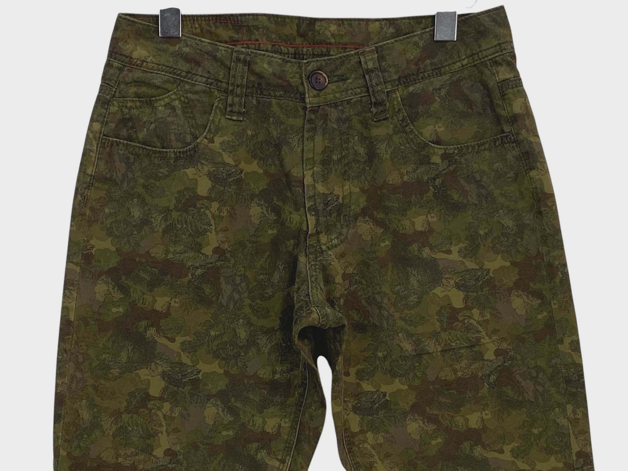 Japanese Brand Betty Smith Skinny Camo Pants Buckle Back Pants Size 25" / US 0 / IT 36 - 3 Thumbnail
