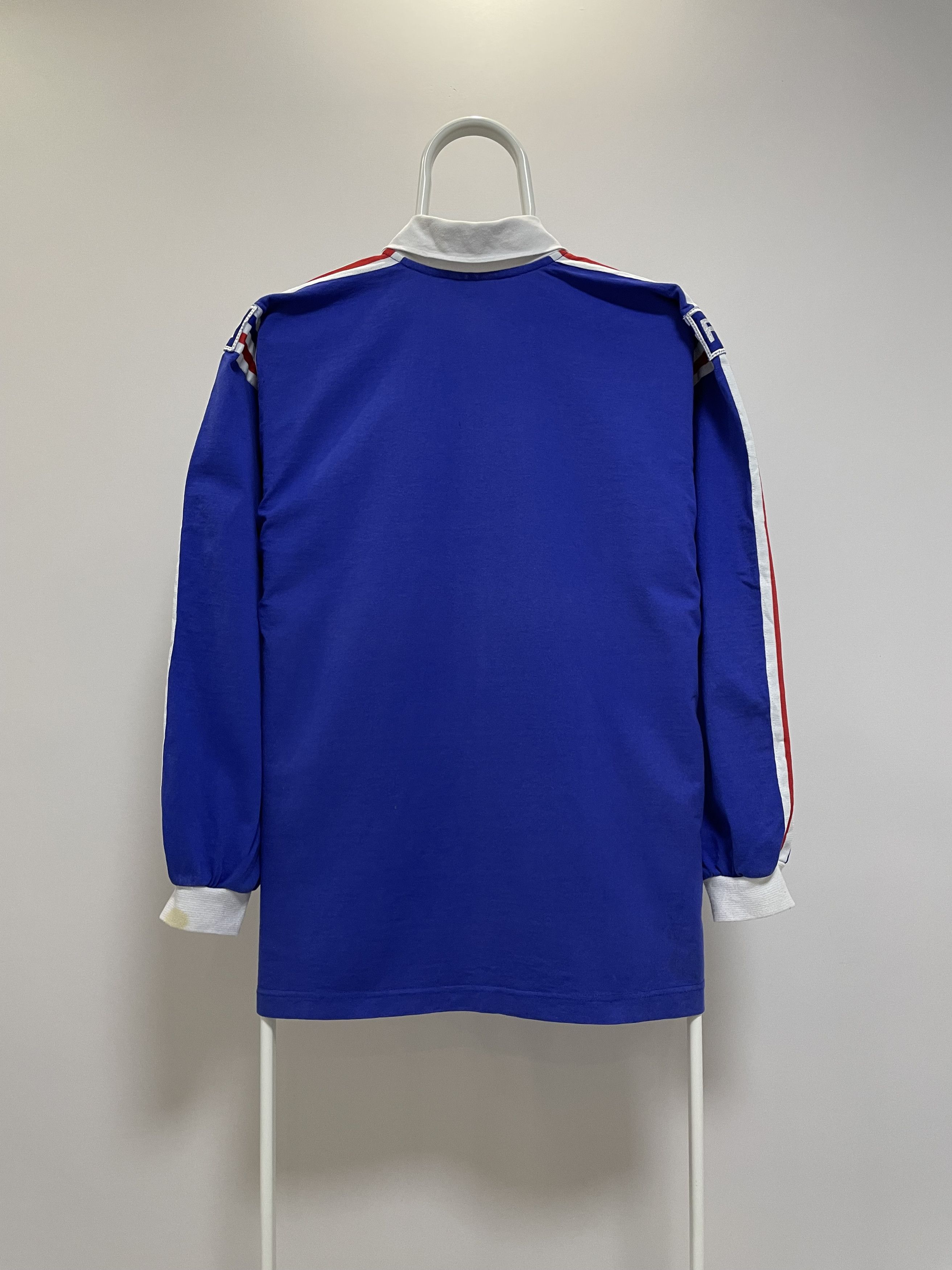 ADIDAS FFR France Rugby 1993 Vintage Jersey Polo Long Sleeve