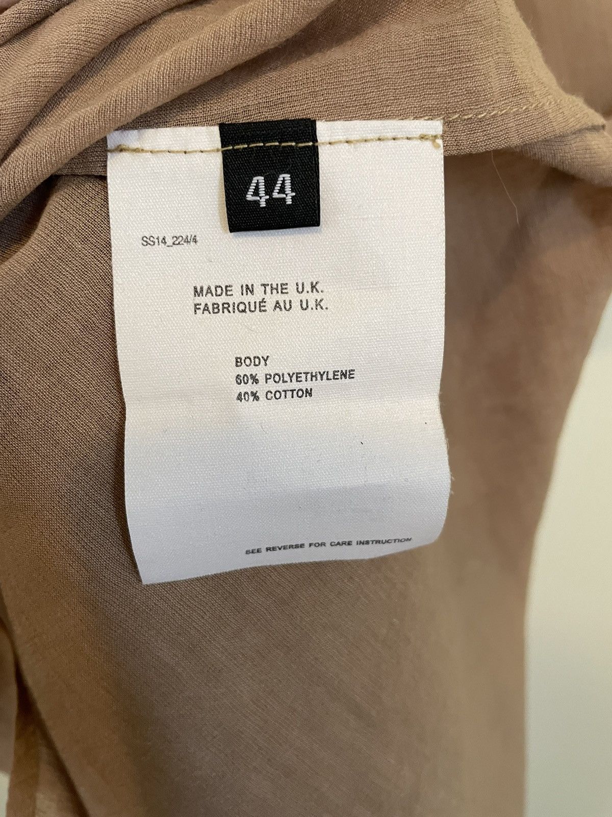 Peir Wu SS 2014 Sheer Button Up Size US S / EU 44-46 / 1 - 6 Thumbnail