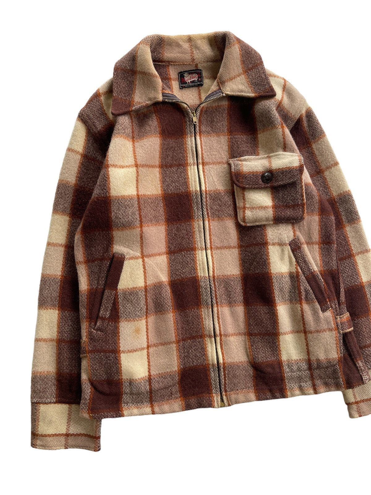 Woolrich Woolen Mills RARE!!! Vintage 40s Woolrich Wool Tartan Jacket Size US S / EU 44-46 / 1 - 3 Thumbnail