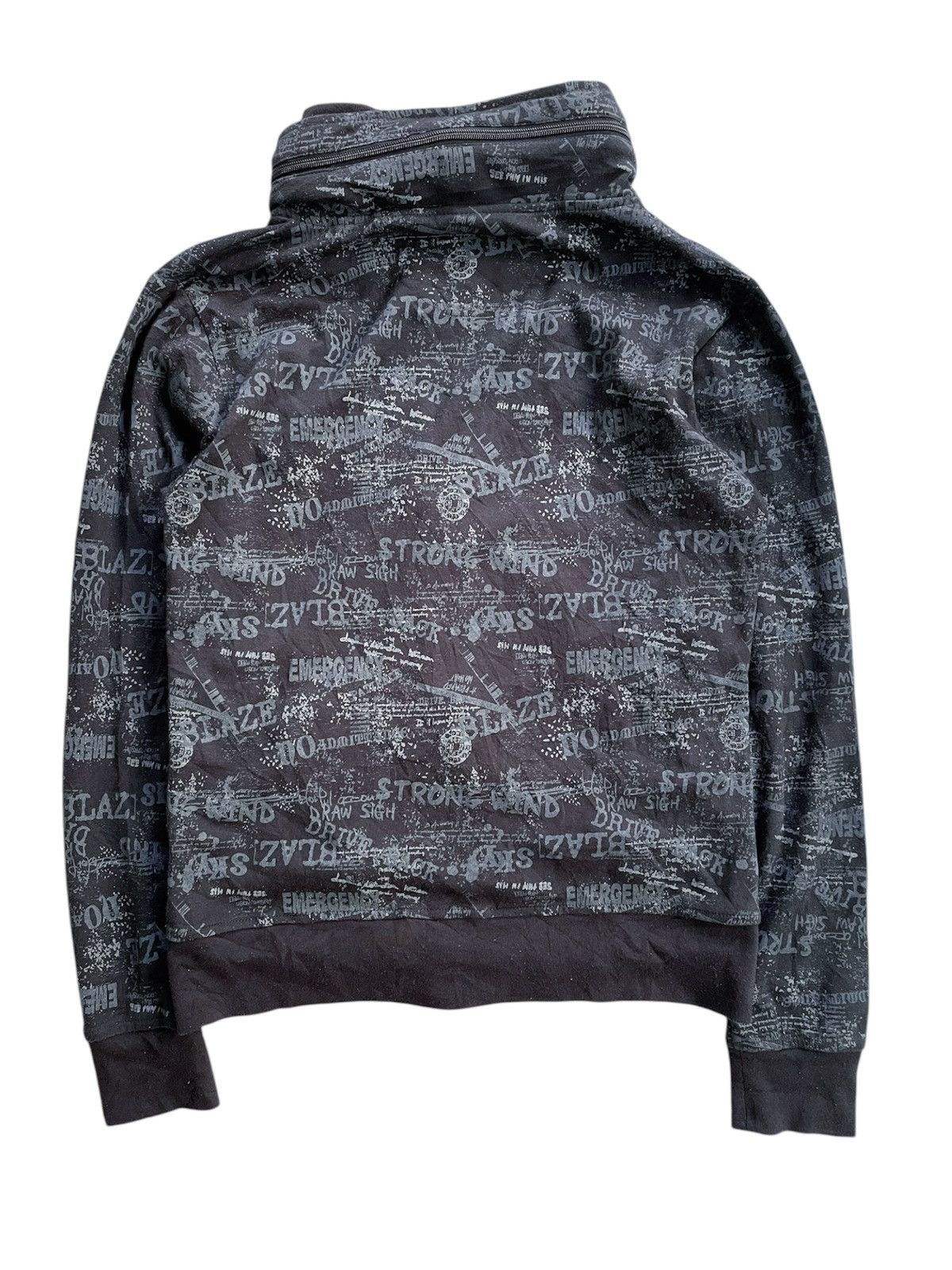 Japanese Brand EXCUSE ART GRAPHIC BONO STYLE ZIP HOODIE Size US M / EU 48-50 / 2 - 2 Thumbnail