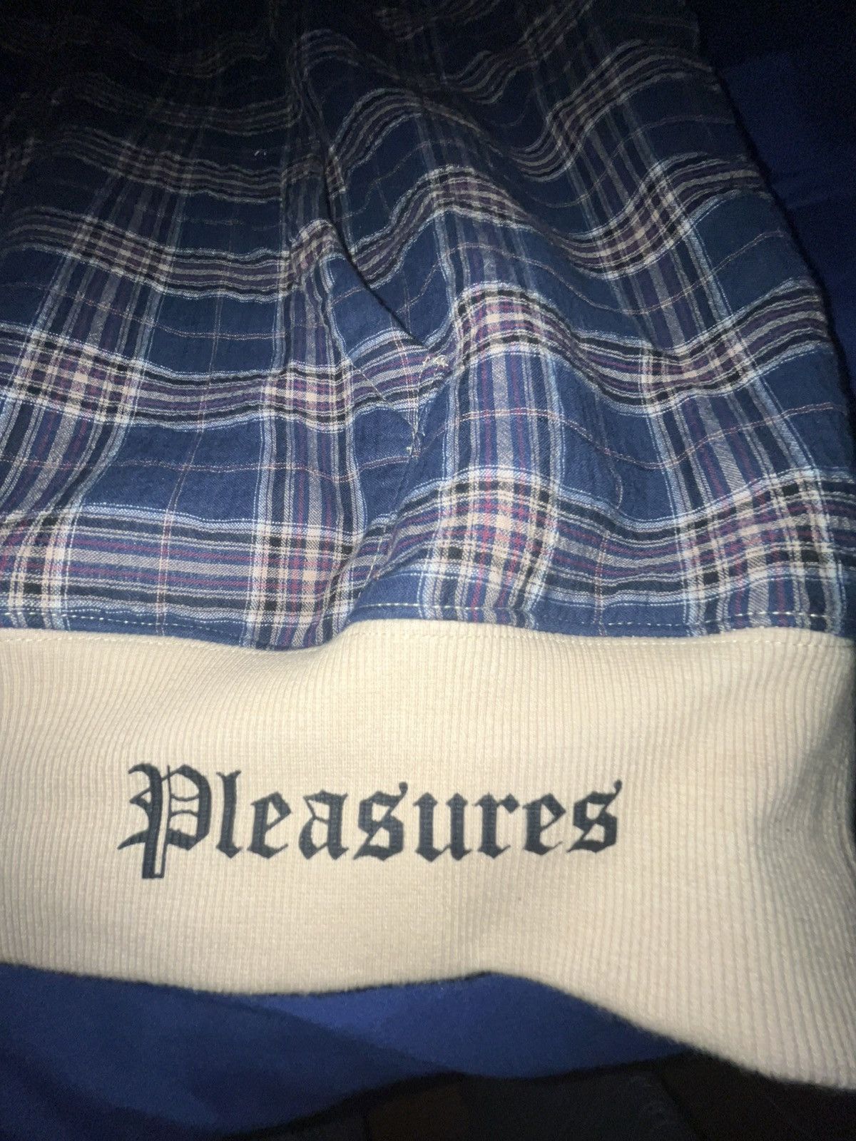 Pleasures PLAID EMBROIDERED PLEASURES HOODIE Size US XL / EU 56 / 4 - 3 Thumbnail