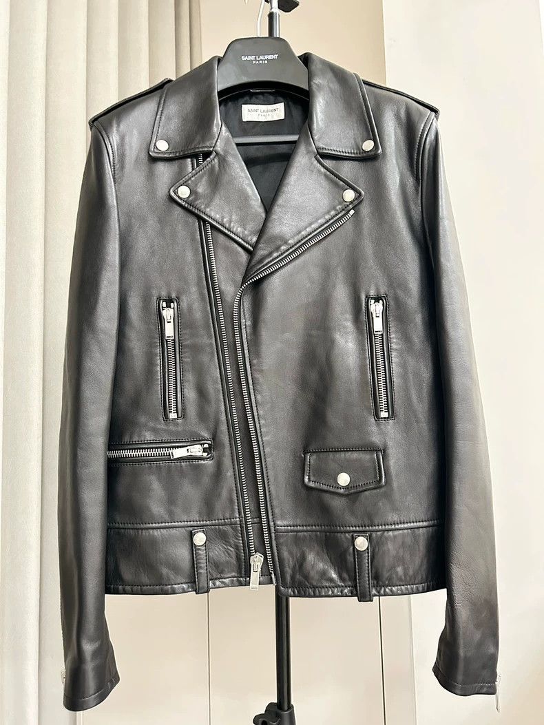 Saint Laurent Paris saint laurent paris20 FW motorcycle sheepskin lo1 jacket 25 Size US M / EU 48-50 / 2 - 1 Thumbnail