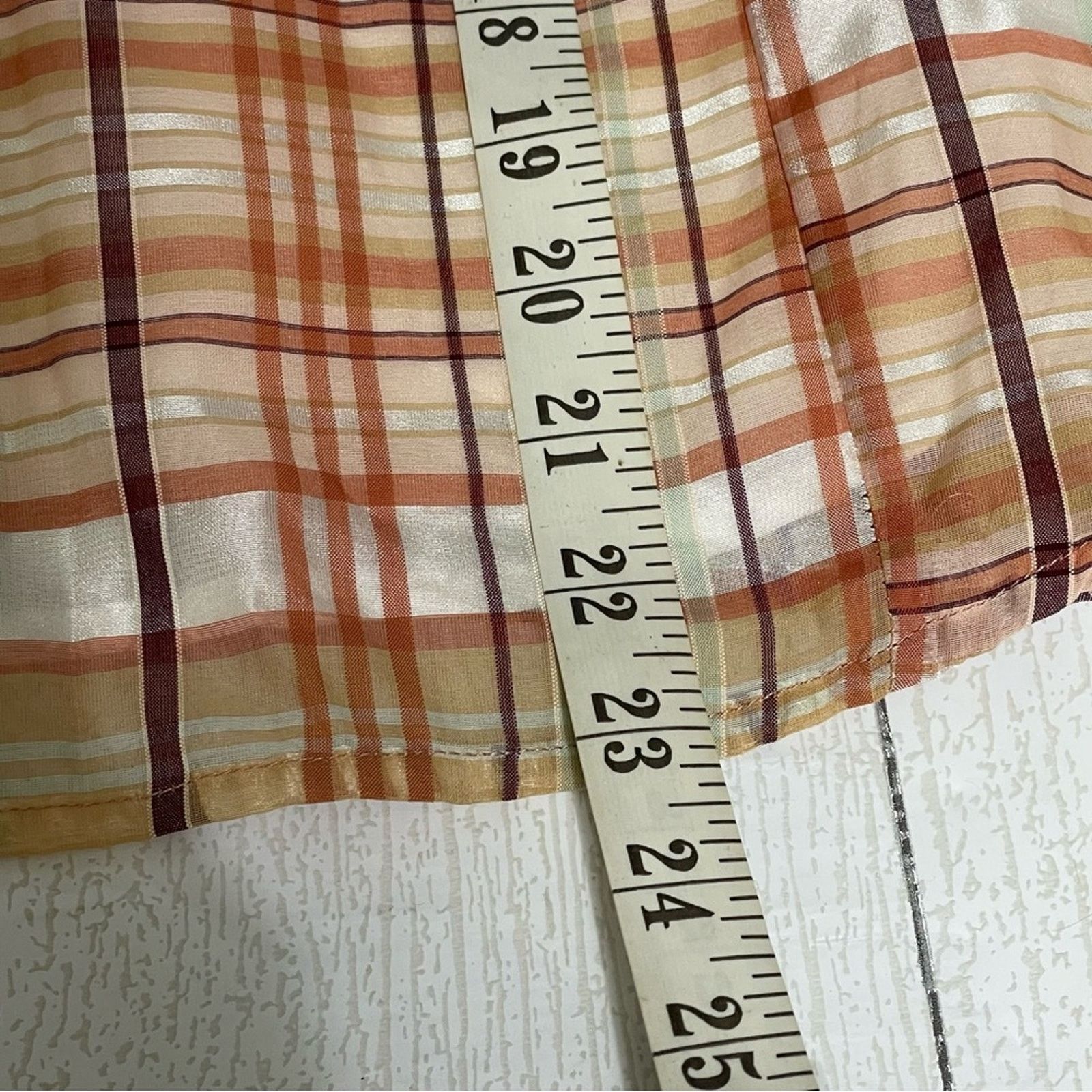 Anthropologie CURRENT AIR ANTHROPOLOGIE Pink Rose Plaid Blouse Size XS NWT Size XS / US 0-2 / IT 36-38 - 4 Thumbnail