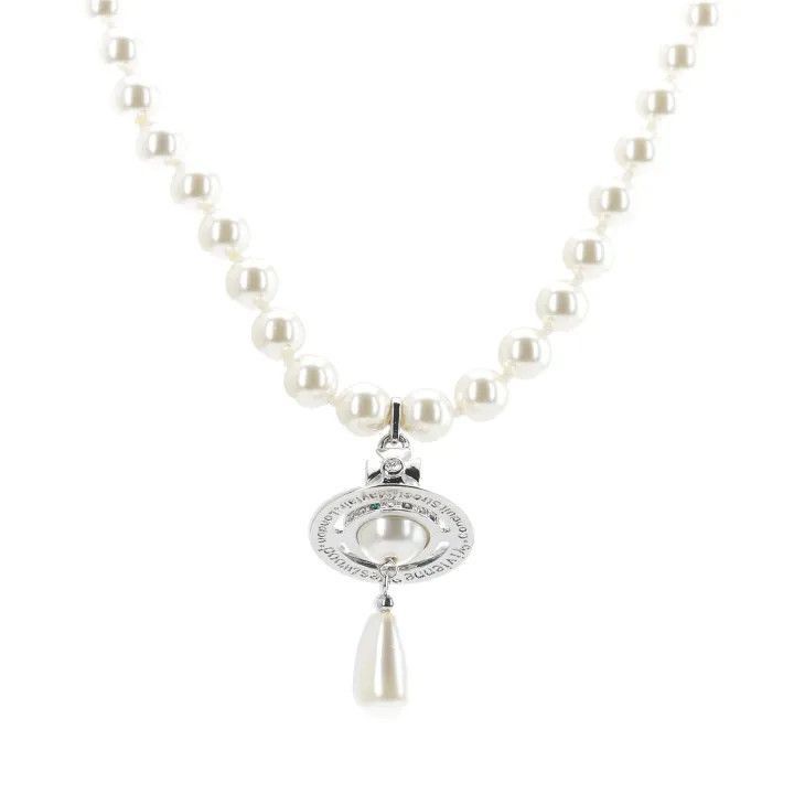Vivienne Westwood Vivienne Westwood One Row Pearl Drop Choker -2507 Size ONE SIZE - 1 Thumbnail
