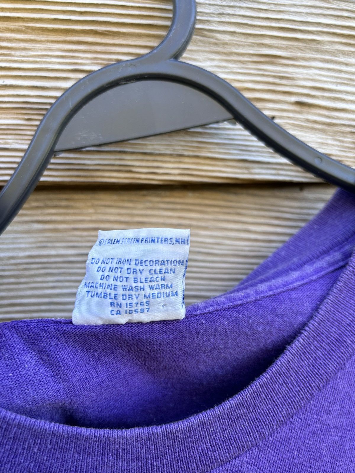 NBA 90s Vintage Salem 1990 Lakers NBA Single Stitch By Spalding Size US M / EU 48-50 / 2 - 12 Thumbnail