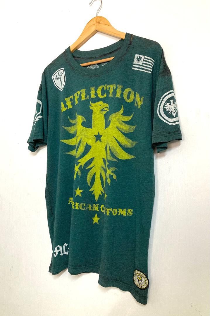 Affliction × Vintage 🔥HOT DROPS🔥VINTAGE AFFLICTION AMERICAN CUSTOM TEE Size US XXL / EU 58 / 5 - 2 Thumbnail