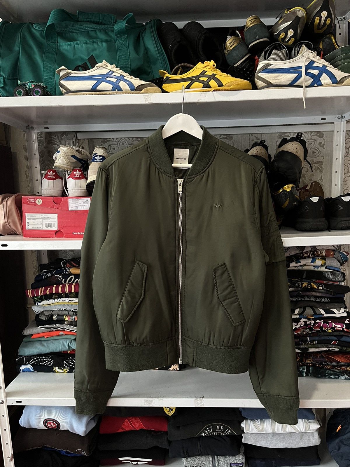 Vintage Wood Wood Romantic Bomber Jacket MA1 Luxury Y2K Size US L / EU 52-54 / 3 - 1 Thumbnail