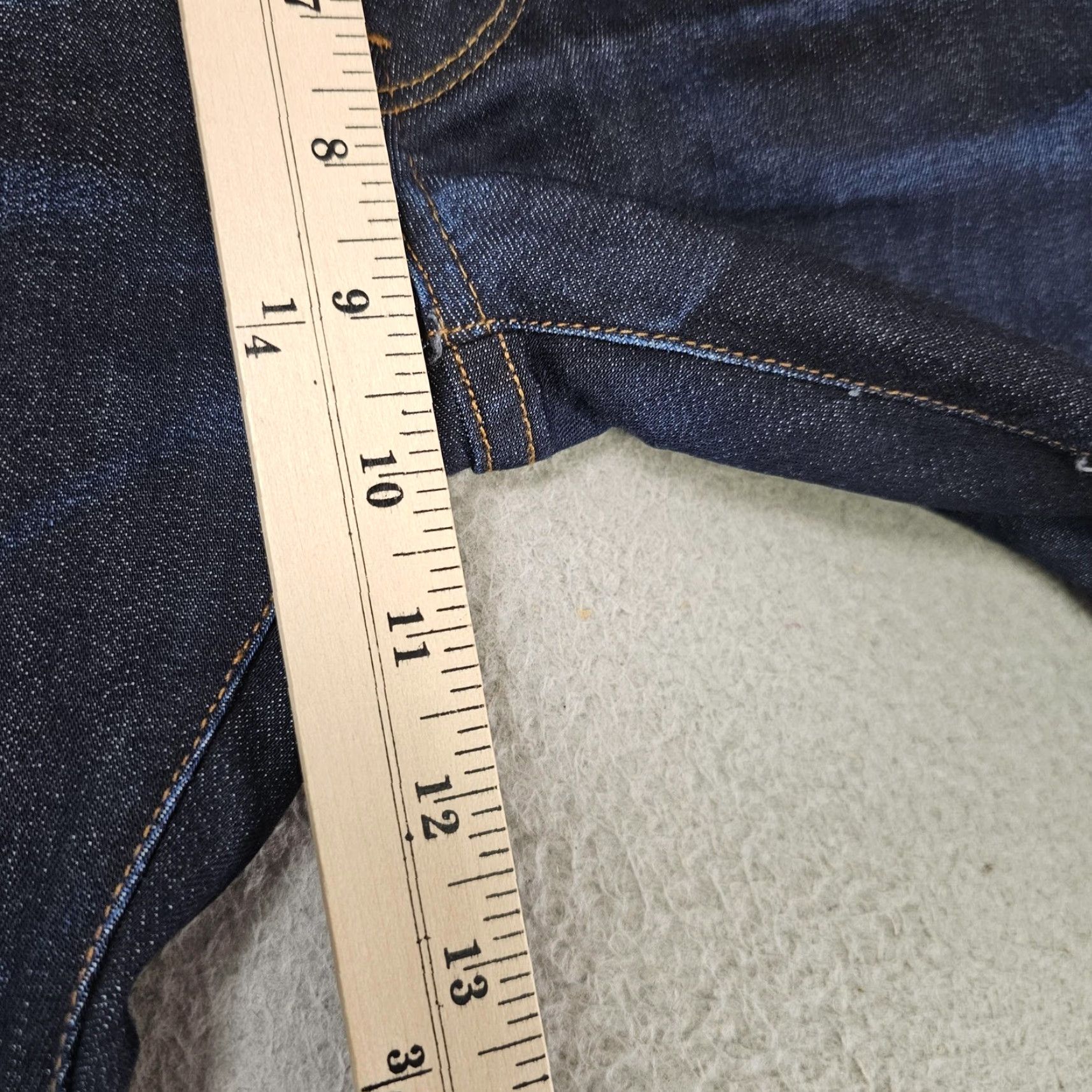 Vintage G-Star RAW Jeans Mens 29x26 Dark Blue D-Staq Slim Fit Button Fly Denim Jeans Size US 29 - 6 Thumbnail