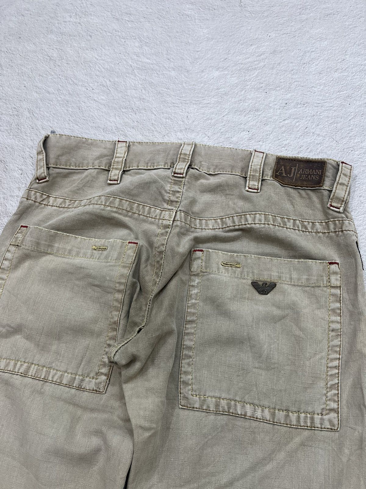 Emporio Armani × Our Legacy 2000s Archival AJ Giorgio Armani Jeans Wash Baggy y2k Lgb Size US 32 / EU 48 - 5 Thumbnail