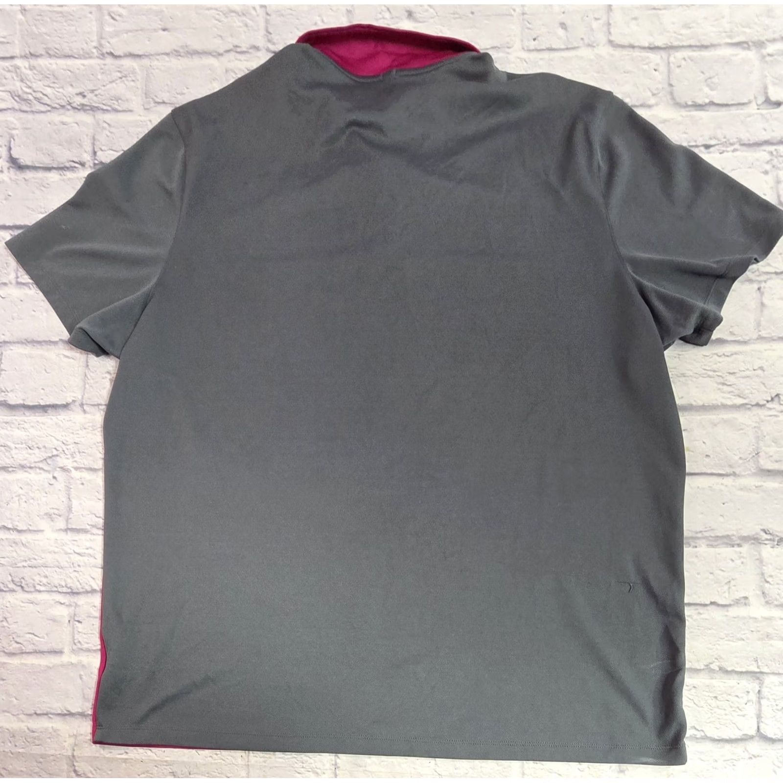 Nike Nike Golf Polo Shirt Mens XXL Dri-Fit Grey Pink Standard Fit EUC Size US XXL / EU 58 / 5 - 4 Thumbnail