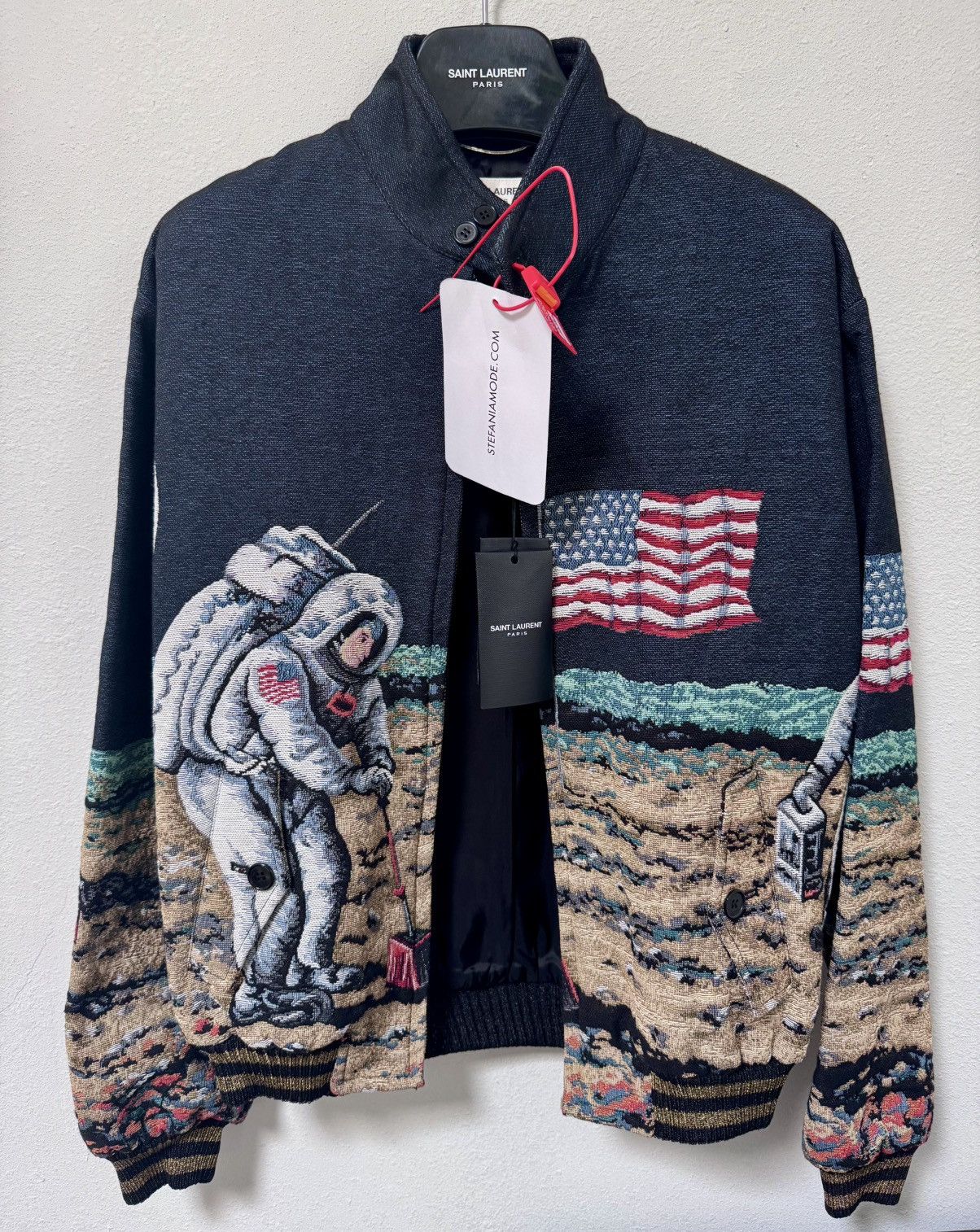 Saint Laurent Paris Saint Laurent Paris Astronaut tapestry bomber sz.48 Size US M / EU 48-50 / 2 - 1 Thumbnail