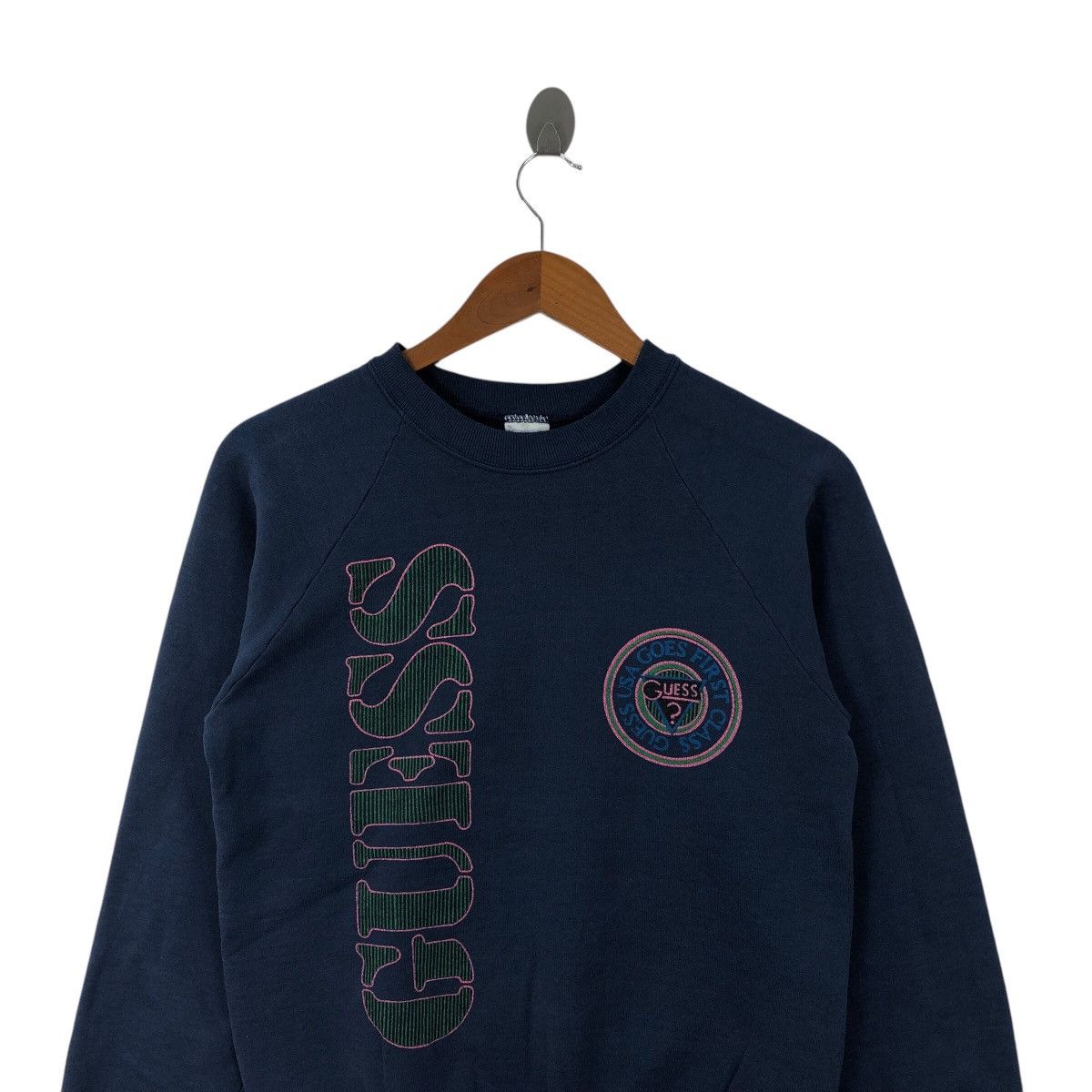 George × Guess Vintage 90s GUESS Usa GEORGE MARCIANO Crewneck Sweatshirt Size S / US 4 / IT 40 - 2 Thumbnail