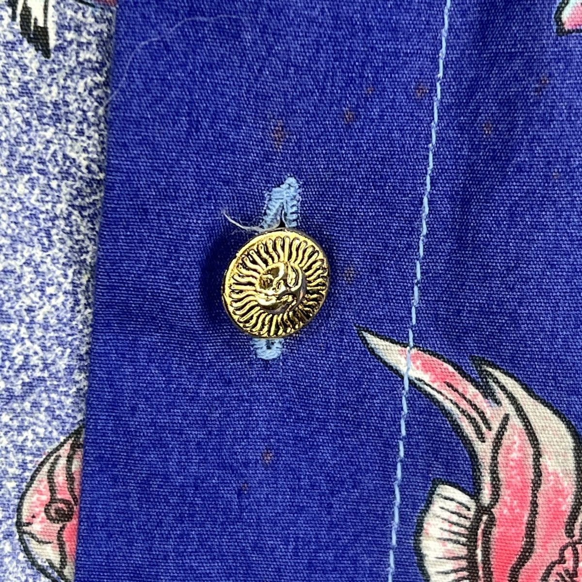 Versace Versace Vintage Shirt Ocean Nautical Ships Full Print 90s Size US L / EU 52-54 / 3 - 6 Thumbnail