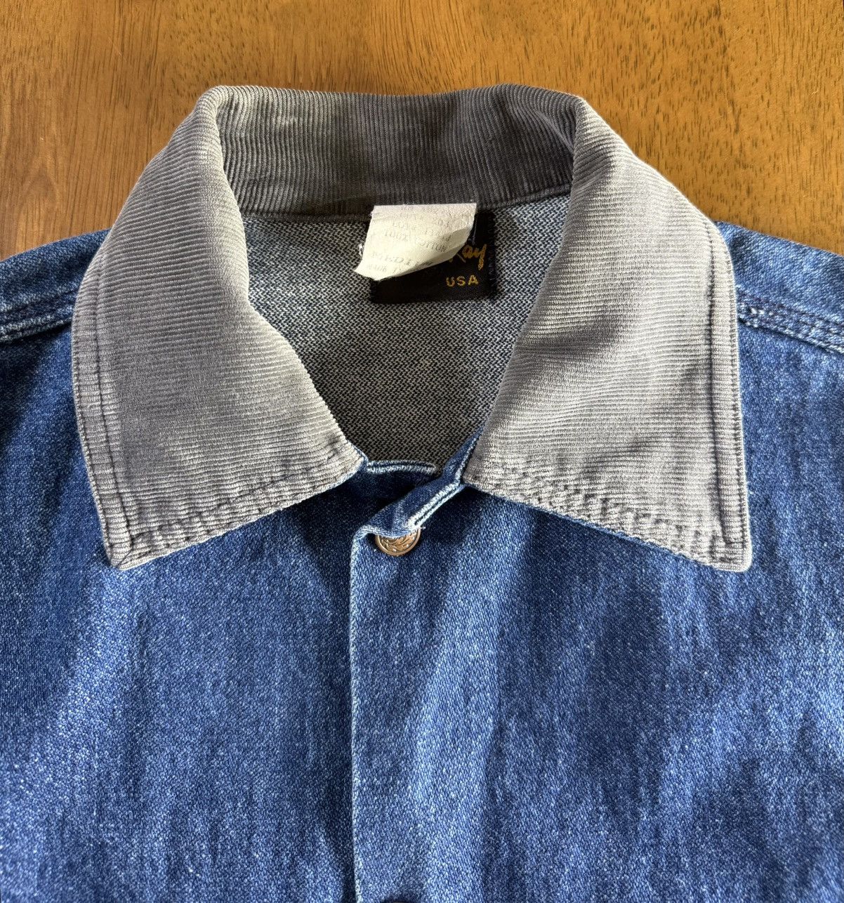 Stan Ray Vintage 90s Stan Ray USA Denim Chore Coat Coverall M Size US M / EU 48-50 / 2 - 2 Thumbnail