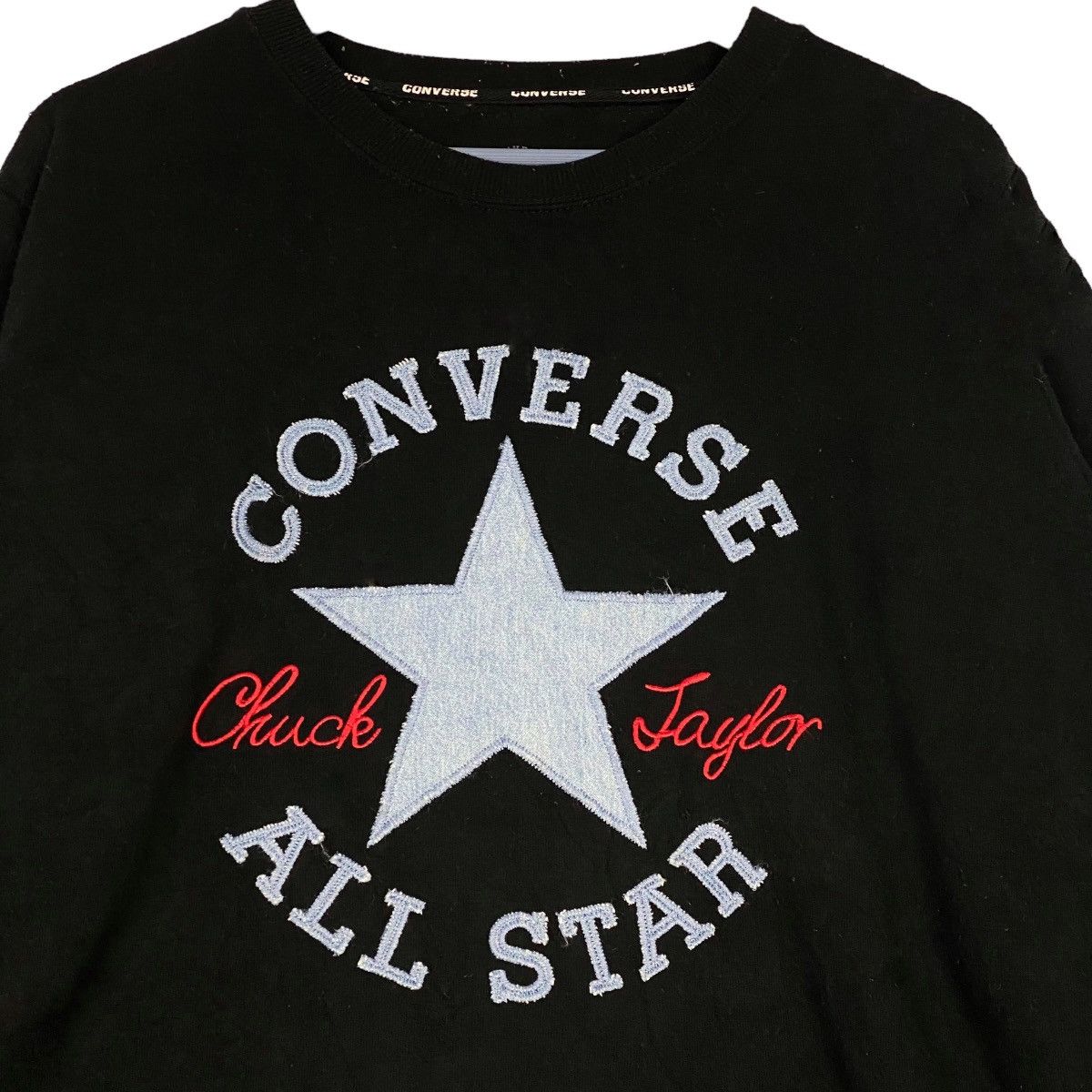 Converse × Vintage Vintage Converse All Star Crewneck Sweatshirt Size US XL / EU 56 / 4 - 4 Thumbnail