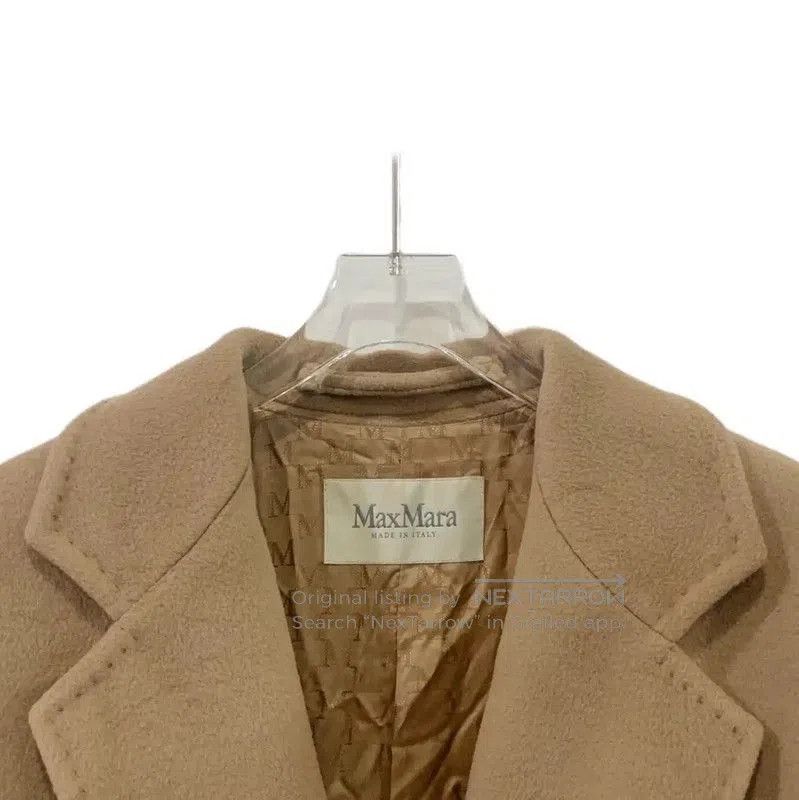 Max Mara MaxMara Beige Wool Women's Coat . Size XXS / US 00 / IT 34 - 3 Thumbnail