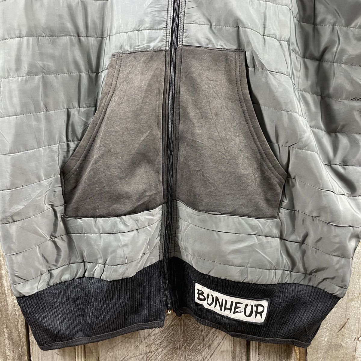 Japanese Brand × Vintage Vintage Bonheur Faded Hoodies Jacket Size US XL / EU 56 / 4 - 4 Thumbnail