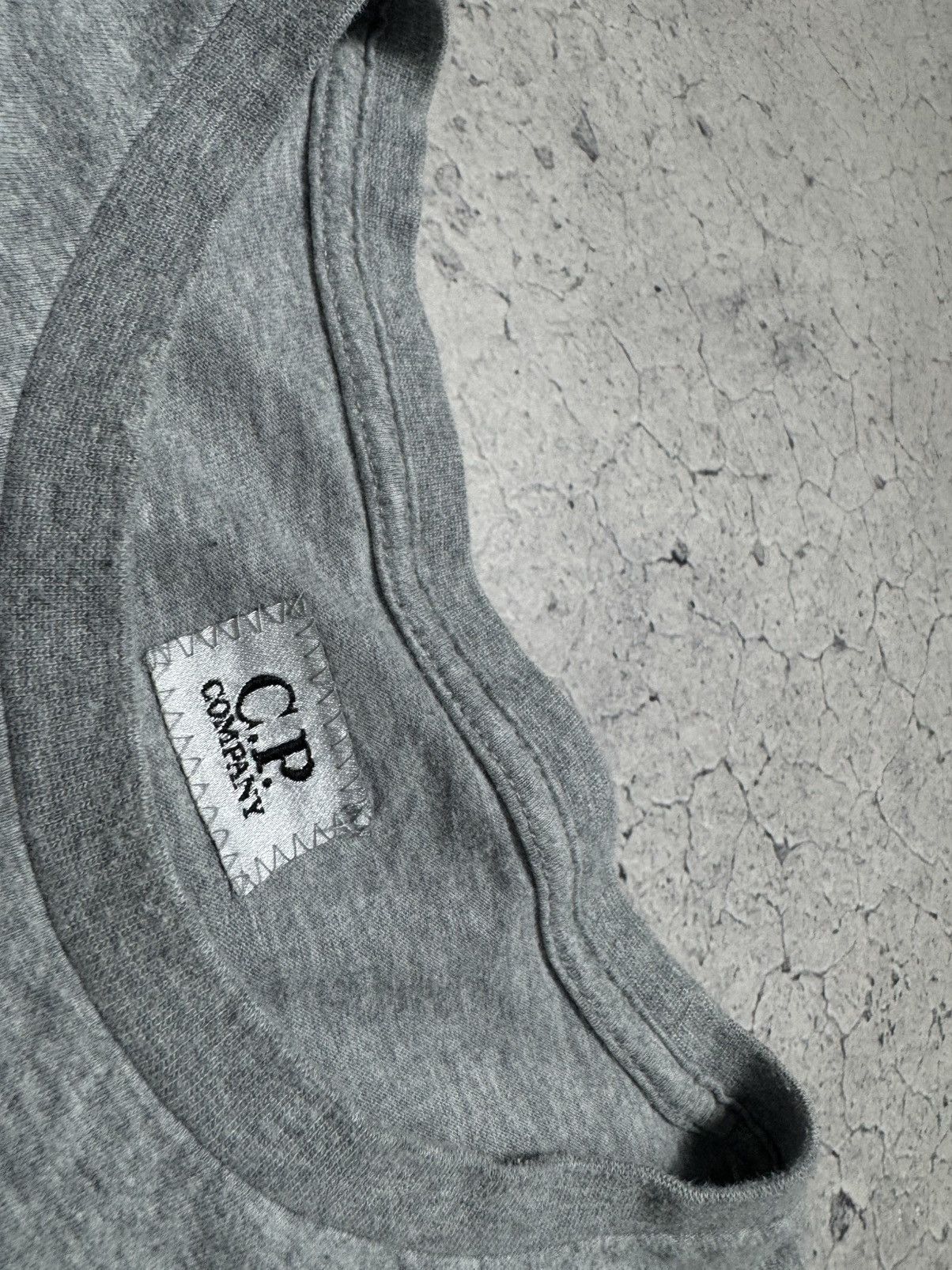 C.P. Company × Vintage C.P Company Vintage Big Logo Grey T-Shirt Size US L / EU 52-54 / 3 - 6 Thumbnail