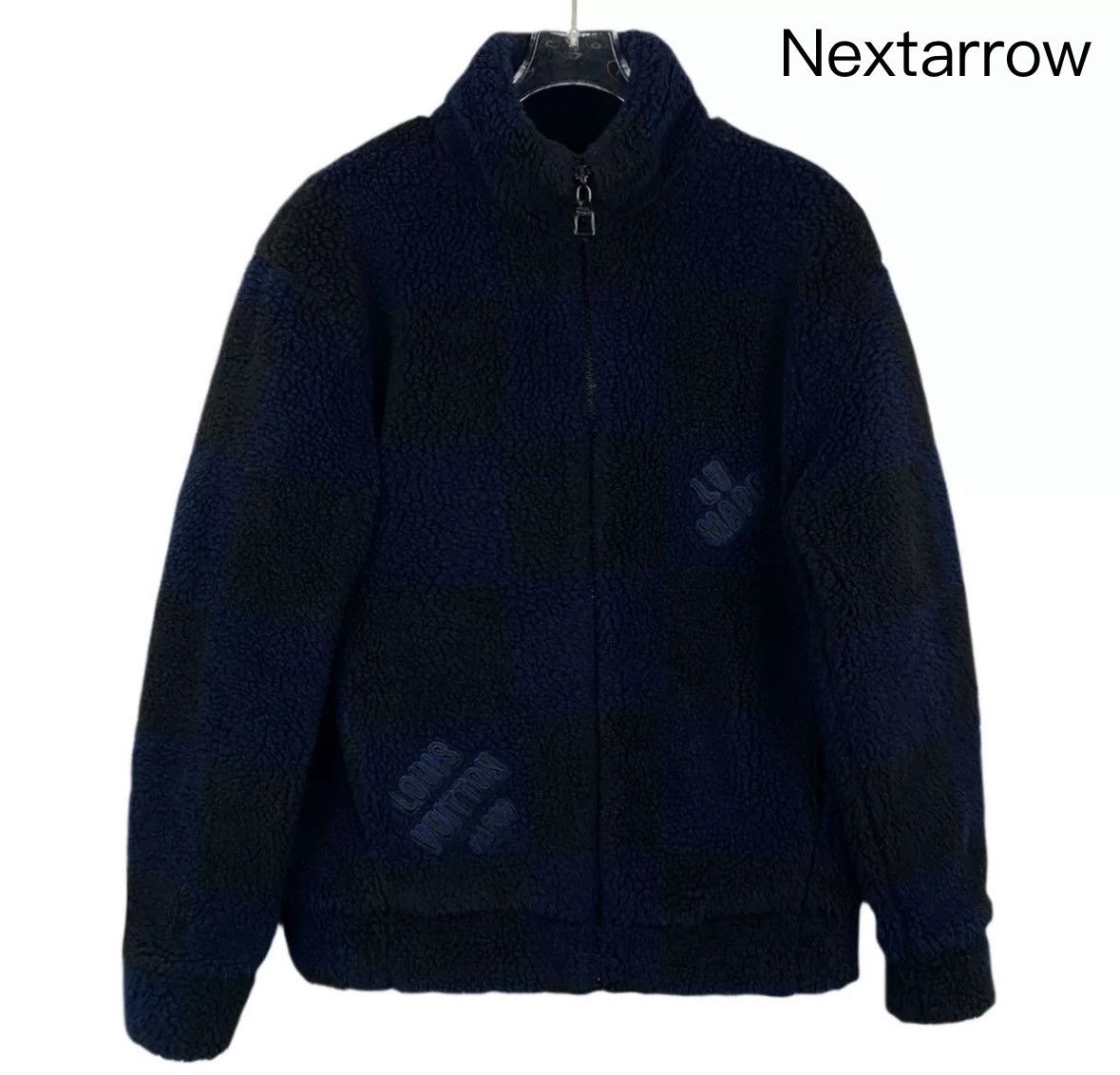 Louis Vuitton Louis 22 deep blue logo embroidered teddy zipper jacket Size US S / EU 44-46 / 1 - 1 Thumbnail
