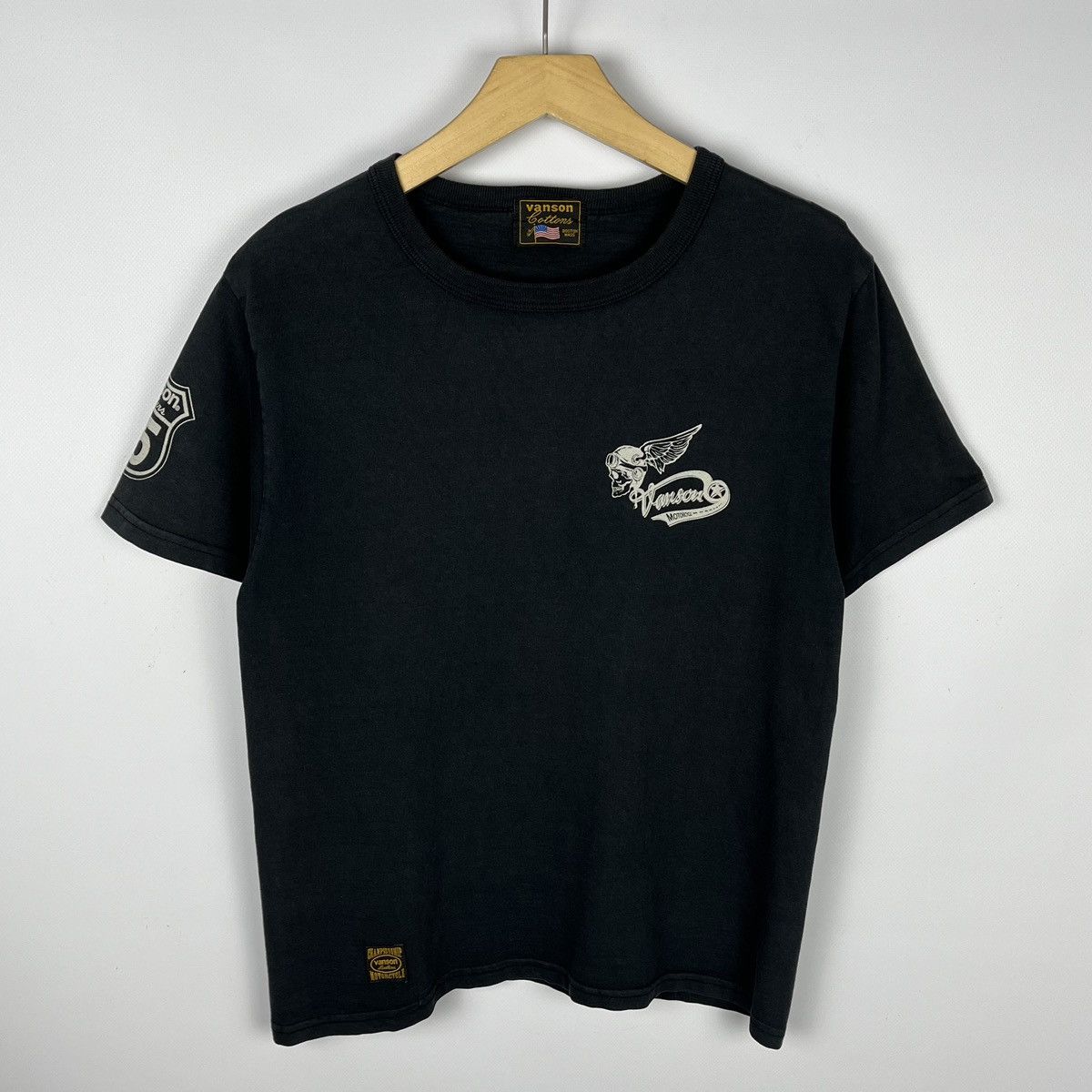 Vanson Leathers Vintage Vanson motorcycle y2k faded skull T Shirt 90’s Size US S / EU 44-46 / 1 - 5 Thumbnail