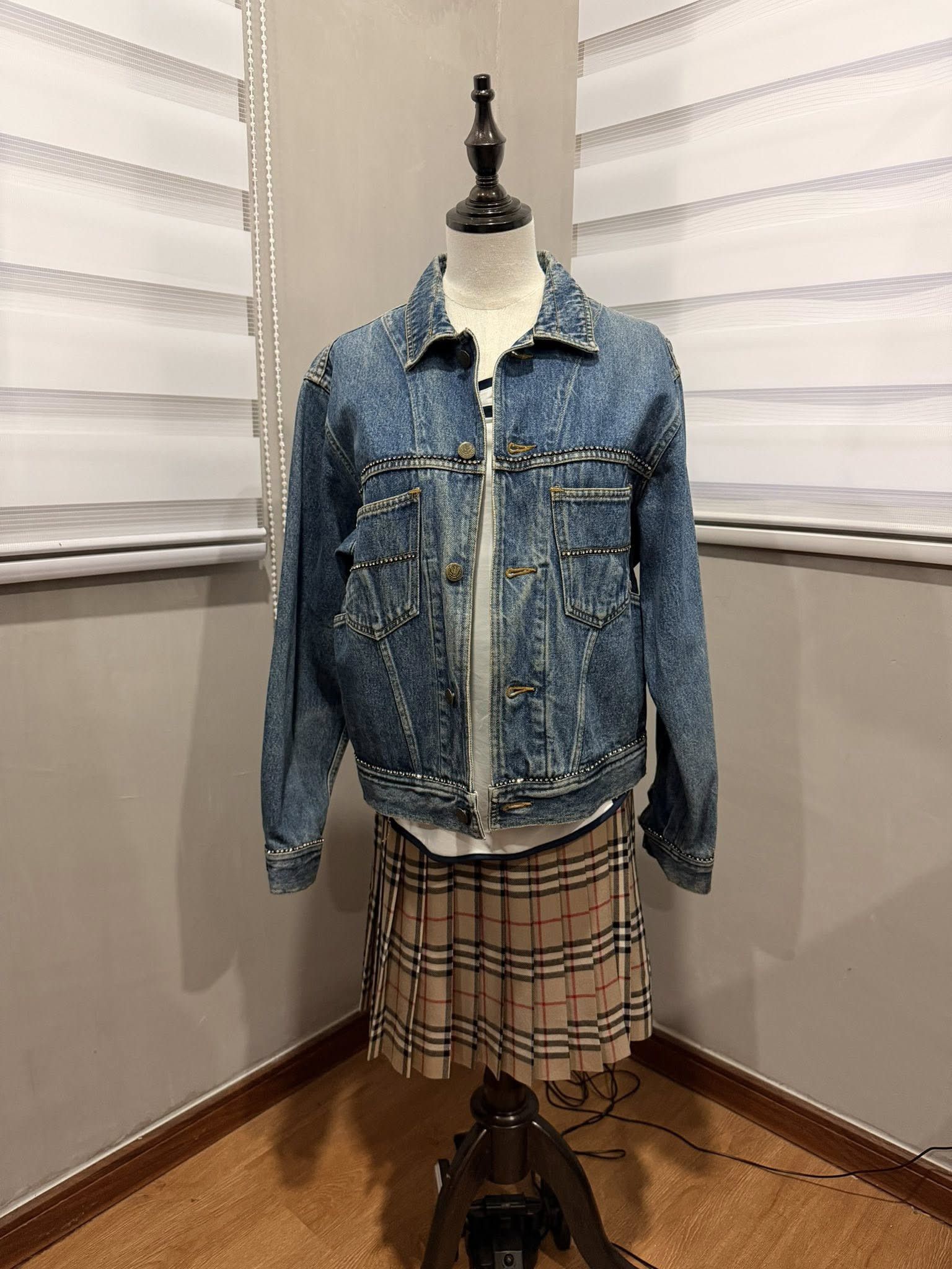 Katharine Hamnett London KATHARINE HAMNETT vintage denim jacket S 2257 Size S / US 4 / IT 40 - 1 Thumbnail