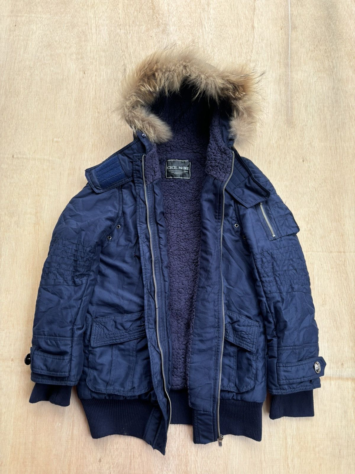 If Six Was Nine × Japanese Brand × Le Grande Bleu (L.G.B.) Cecil Mc Bee Ifsixwasnine Lgb Style Fur jacket Size US M / EU 48-50 / 2 - 2 Thumbnail
