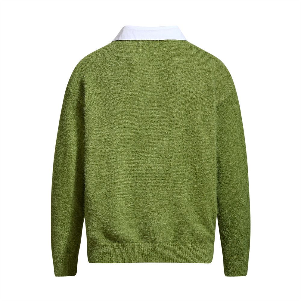 Vintage Men's loose casual knitted Polo embroidered letter sweater Size US M / EU 48-50 / 2 - 2 Thumbnail